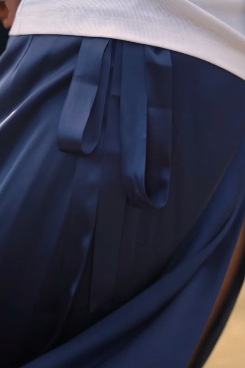 Roberto Collina Gonna Portafoglio, Navy, Skirt B55067