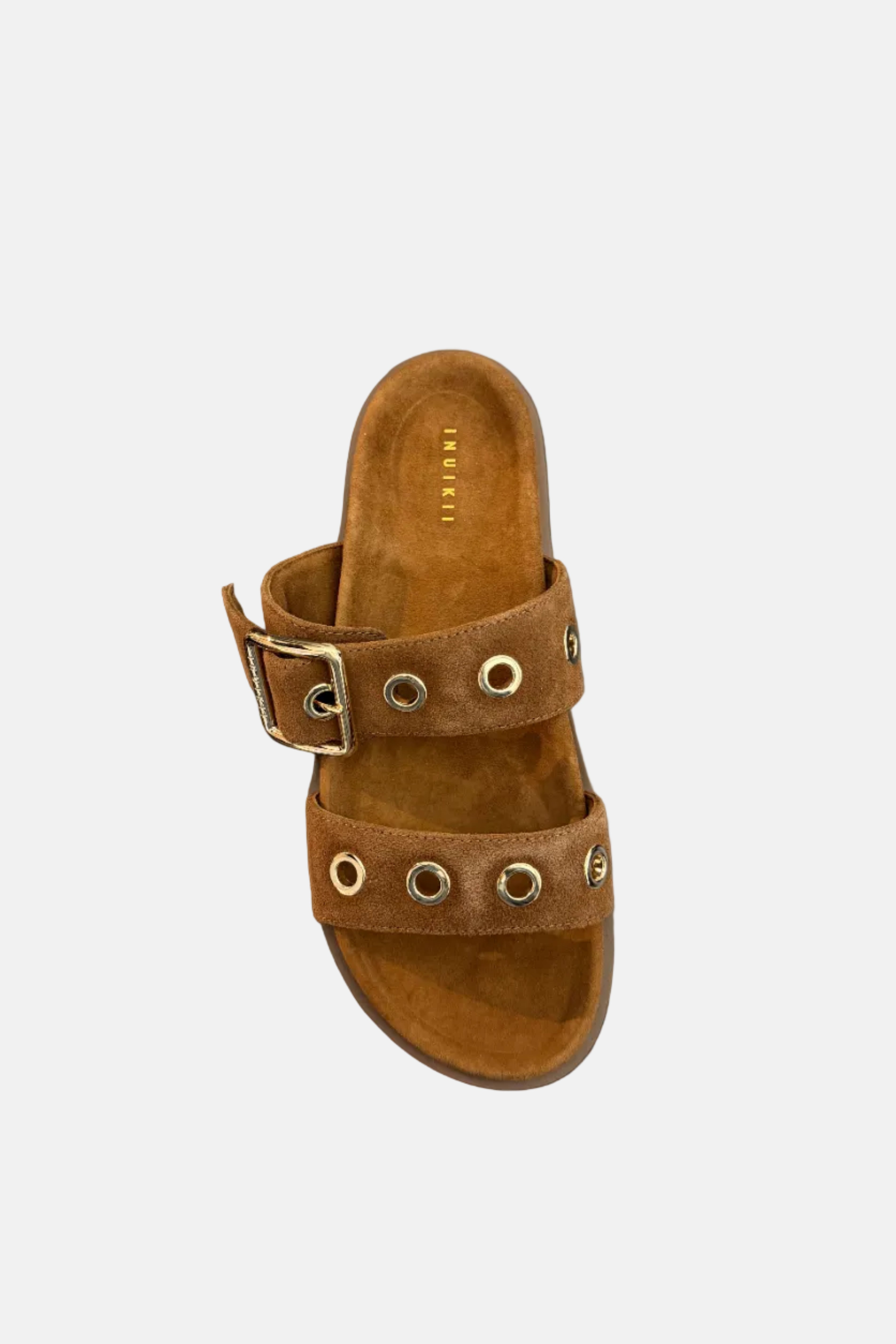 INUIKII Tilda Buckle, Dark Brown, Pantoletten