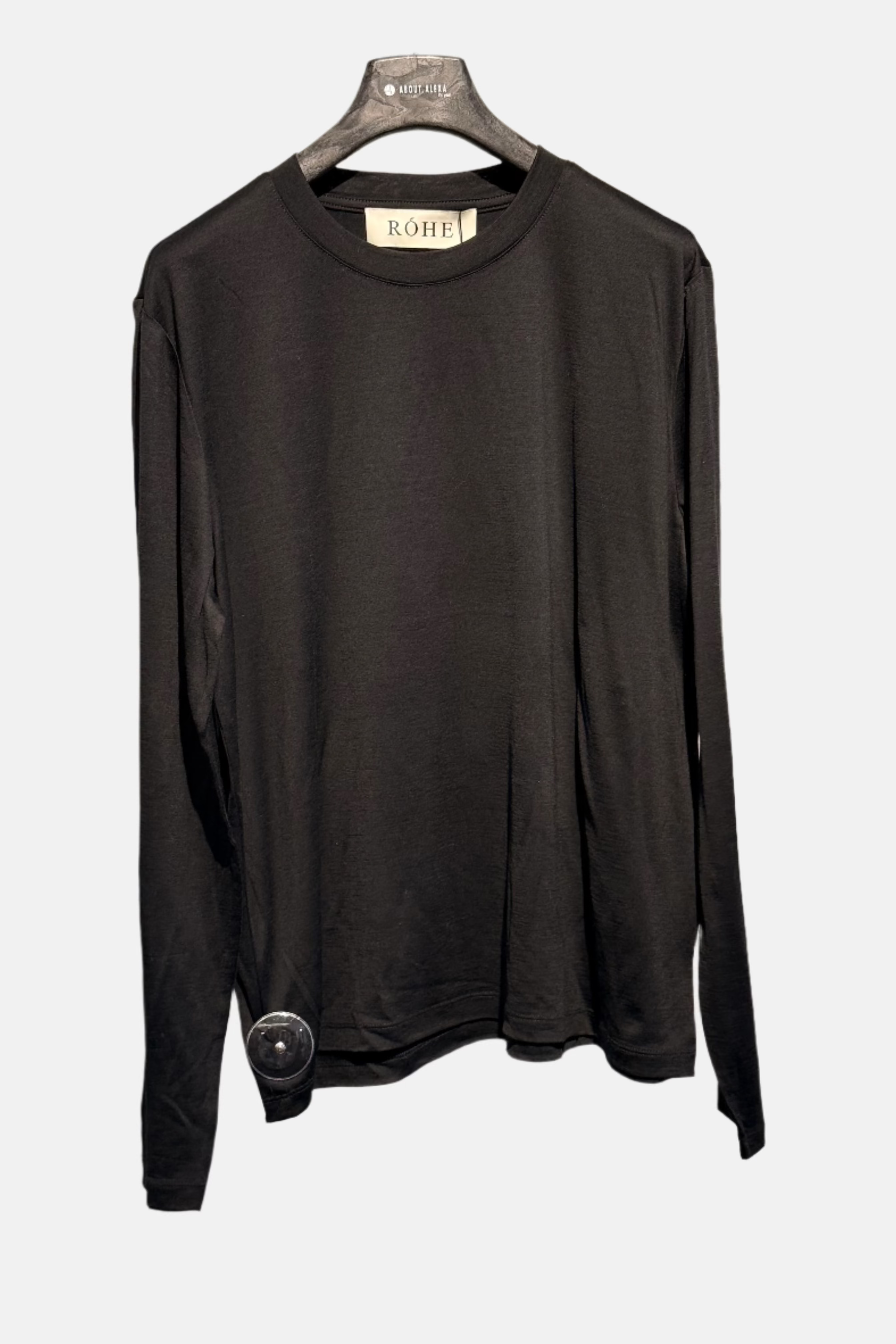 Soft wool jersey longsleeve, black, longsleeve