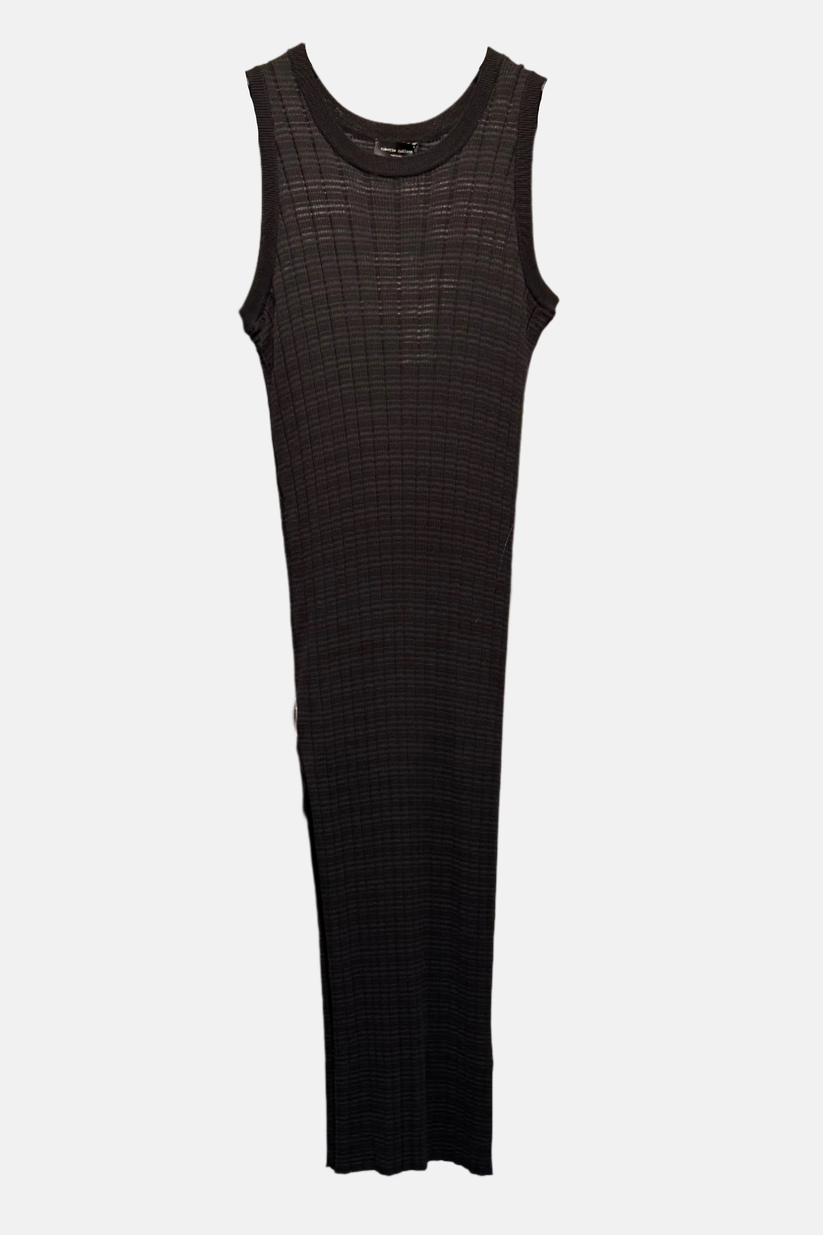 Roberto Collina Abito Canotta, Nero, Kleid B07033