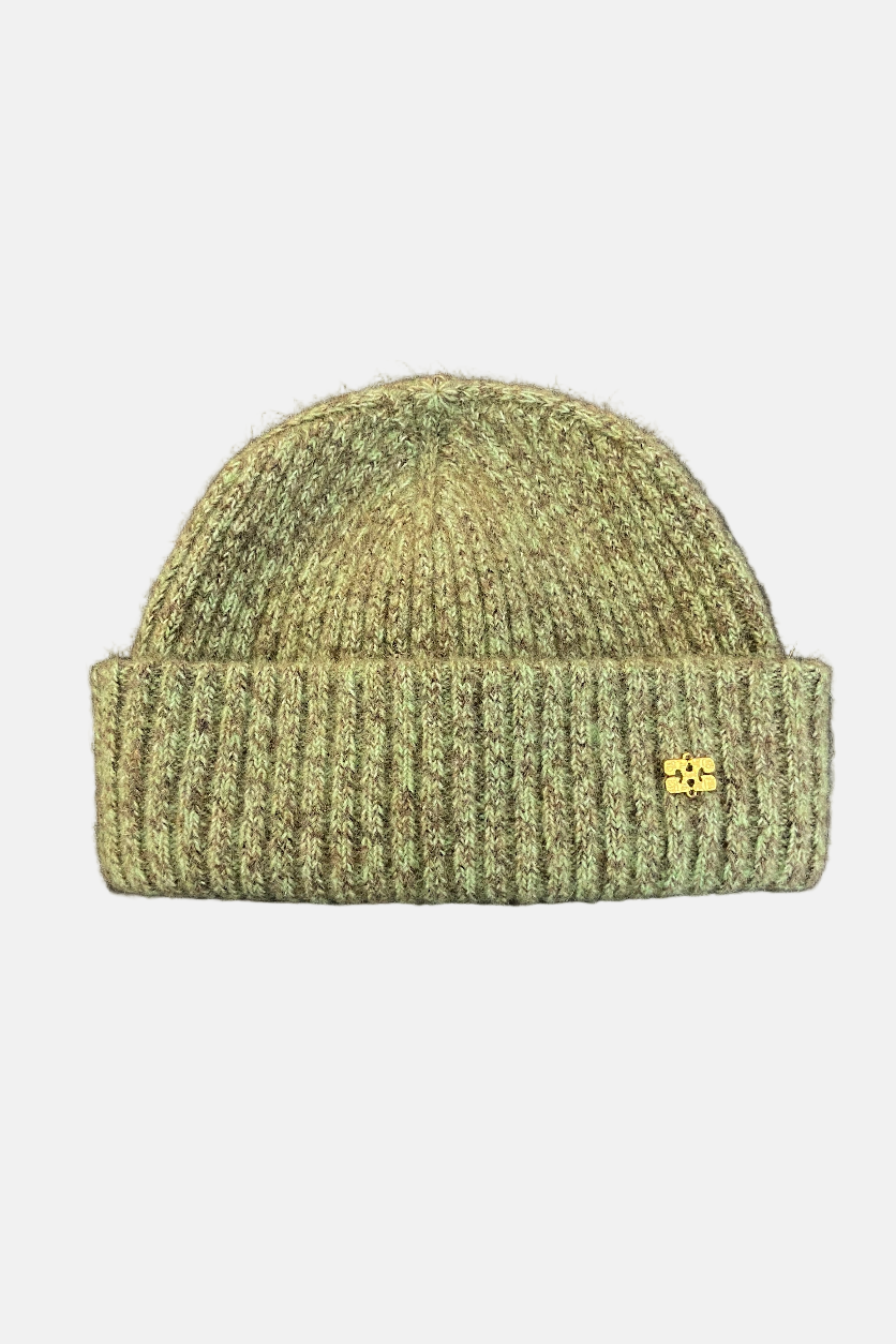 GANNI Melange Brushed, Nile, Beanie