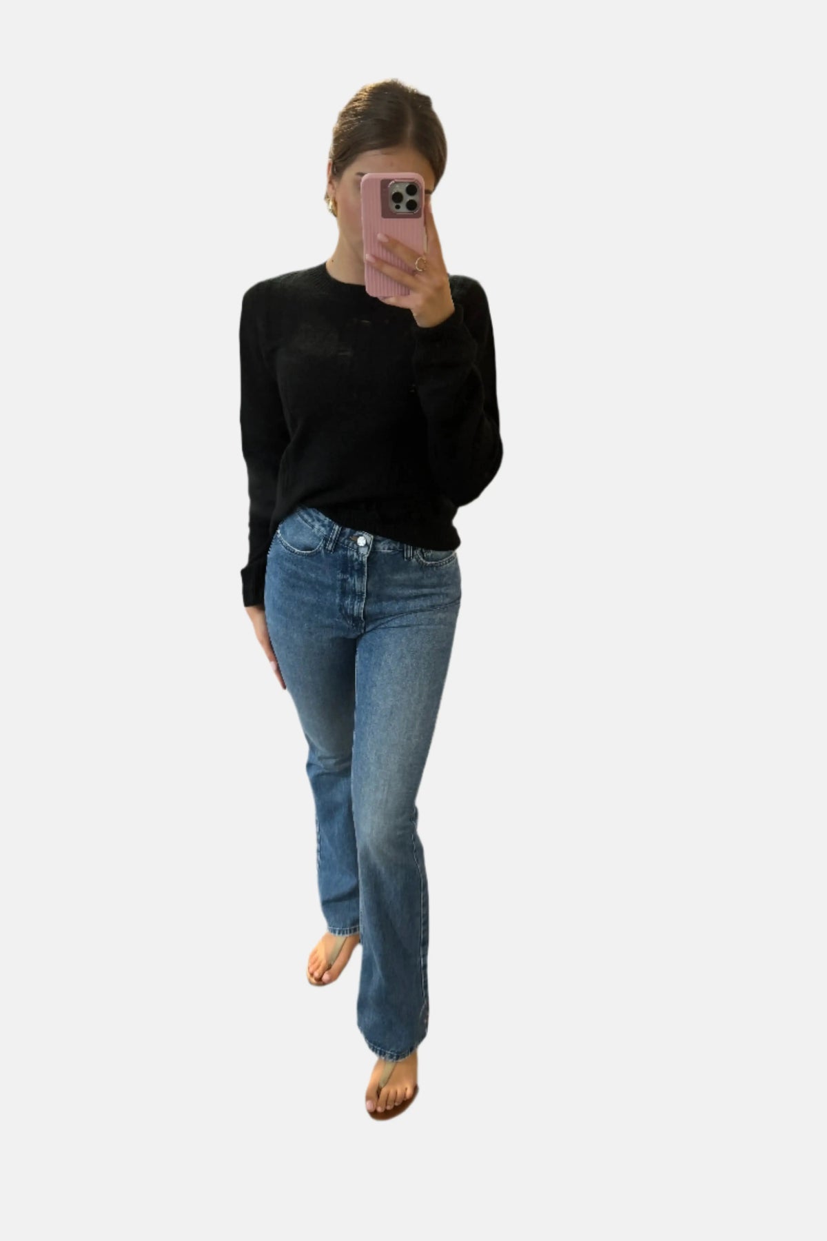 3x1 Maya Heels Foreshore Jeans in Grau