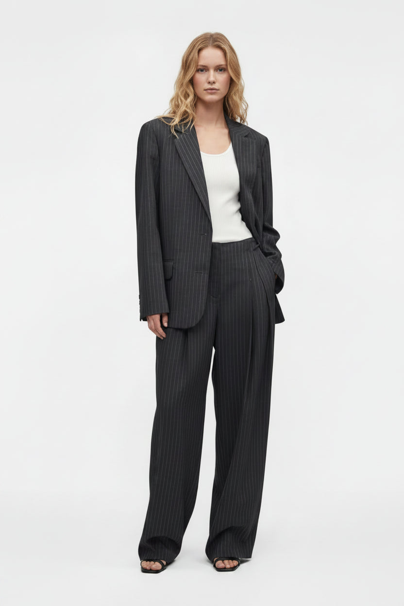 IRO Kamea, Dark Grey Pinstripes, Blazer