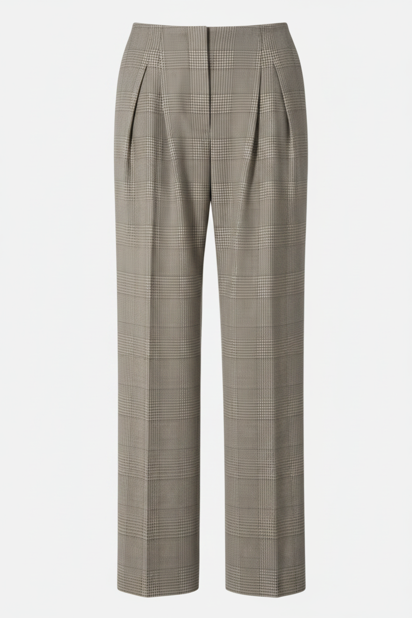 IRO Koffa Hose in Mixed Brown Check