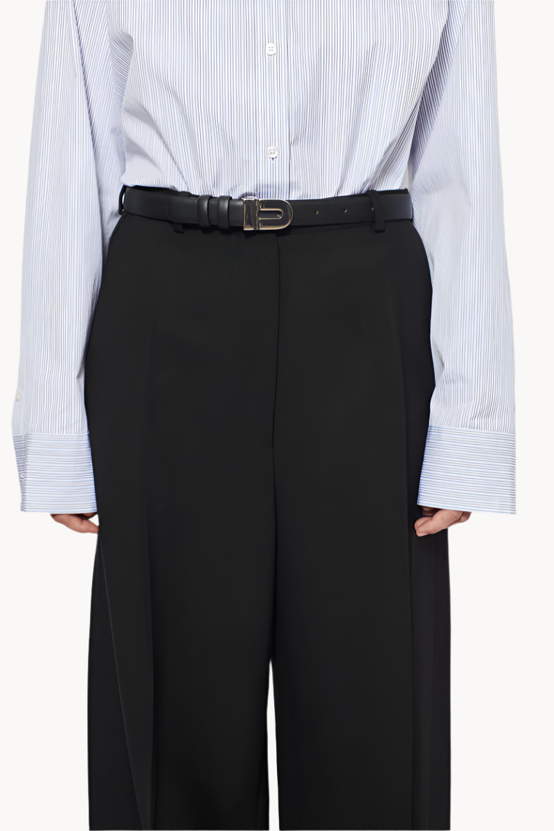 Teurn Studios Signature Logo, Black/Silver, Ledergürtel