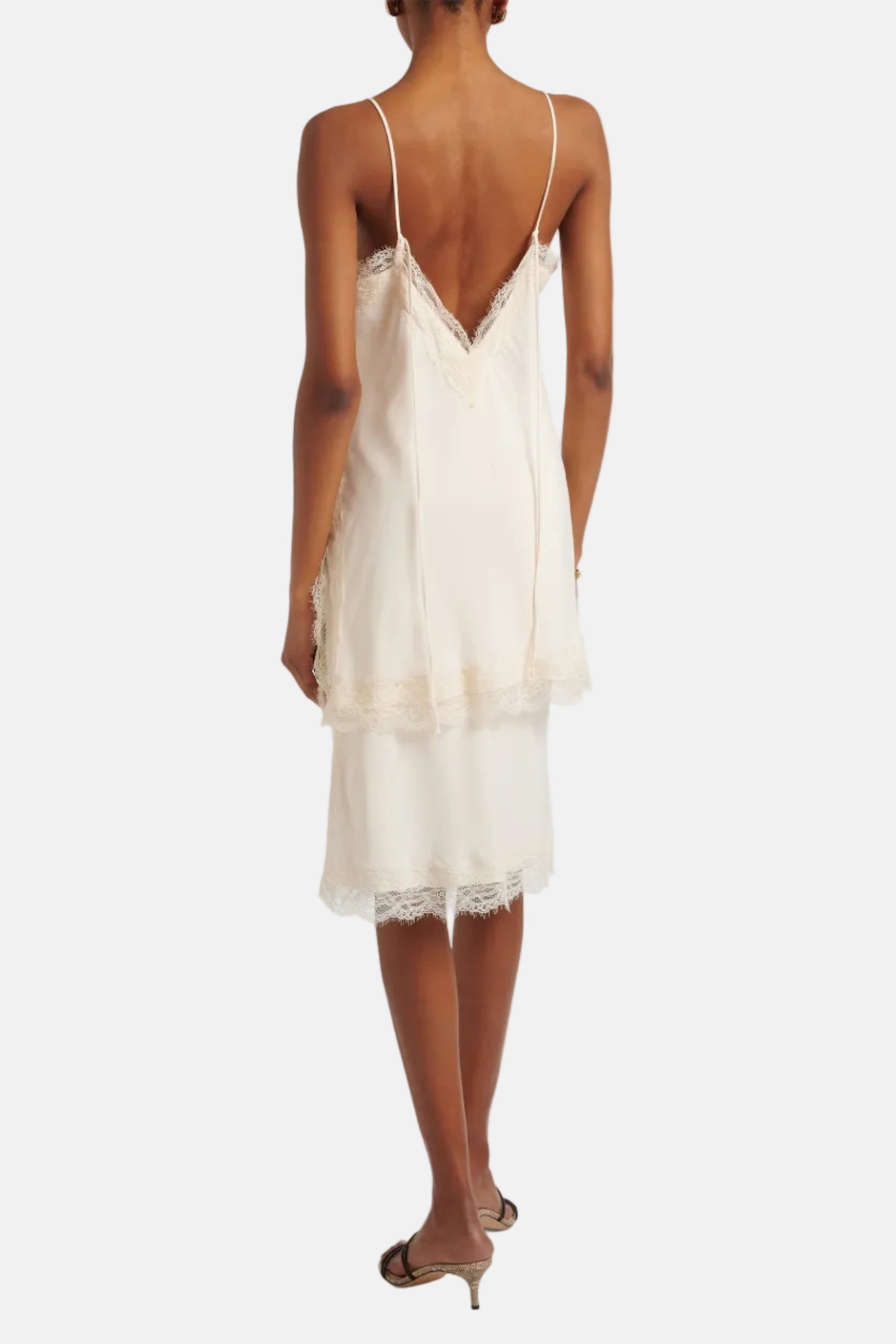 Róhe Lace Skirt, Off White, Rock