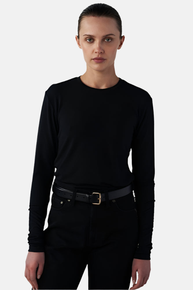 Cassey LS, Black, long sleeve shirt