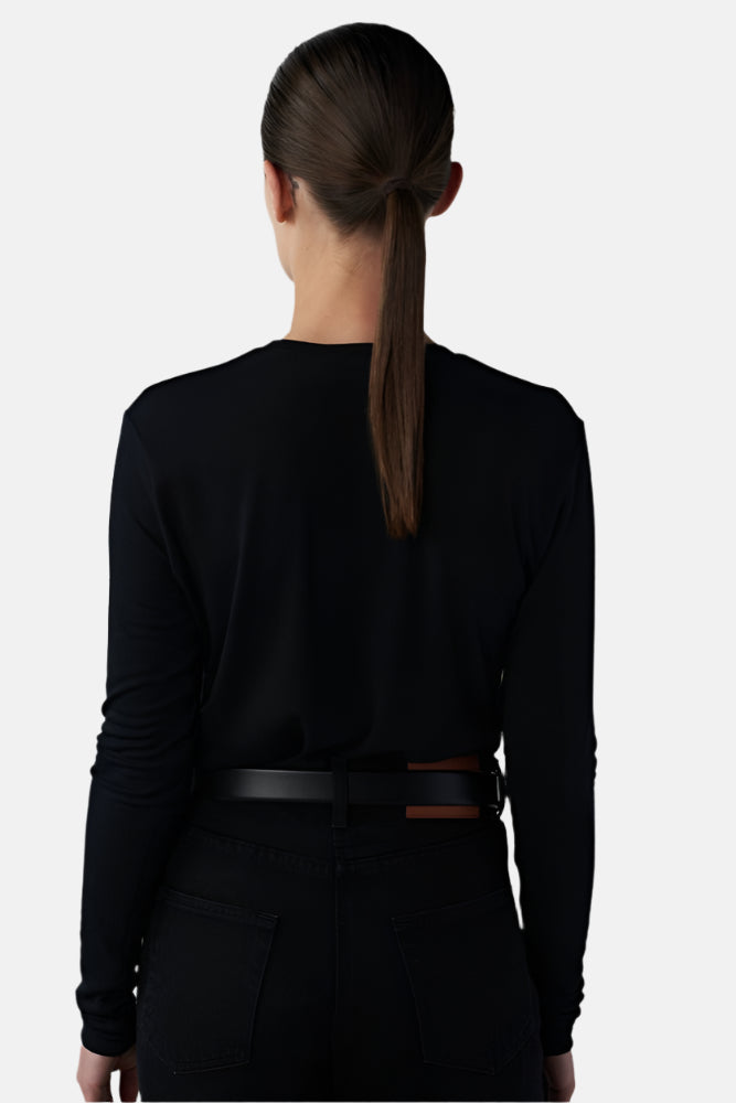 Cassey LS, Black, long sleeve shirt