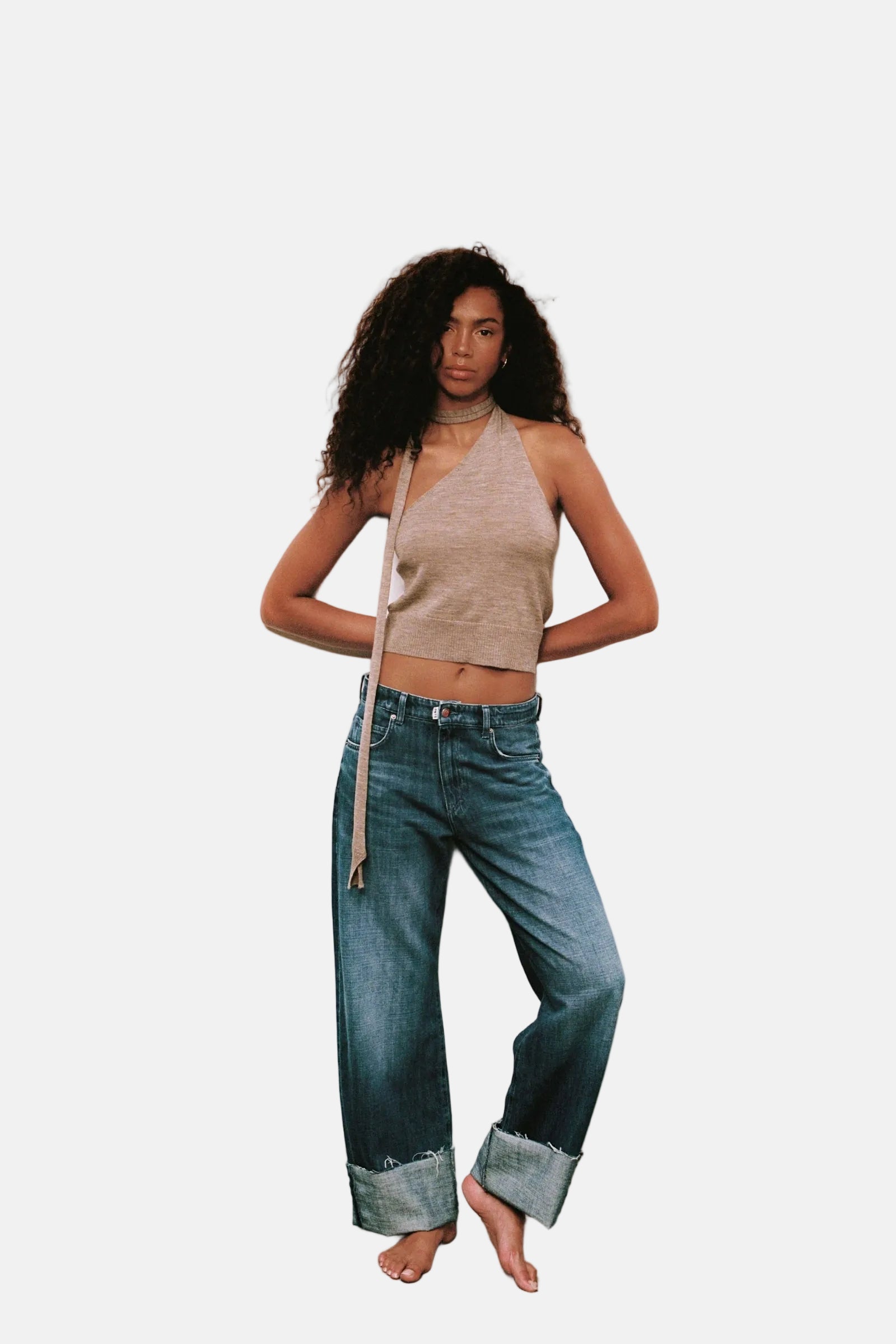 PNTS The Loose, Turn Up, Mittelblau, Hose