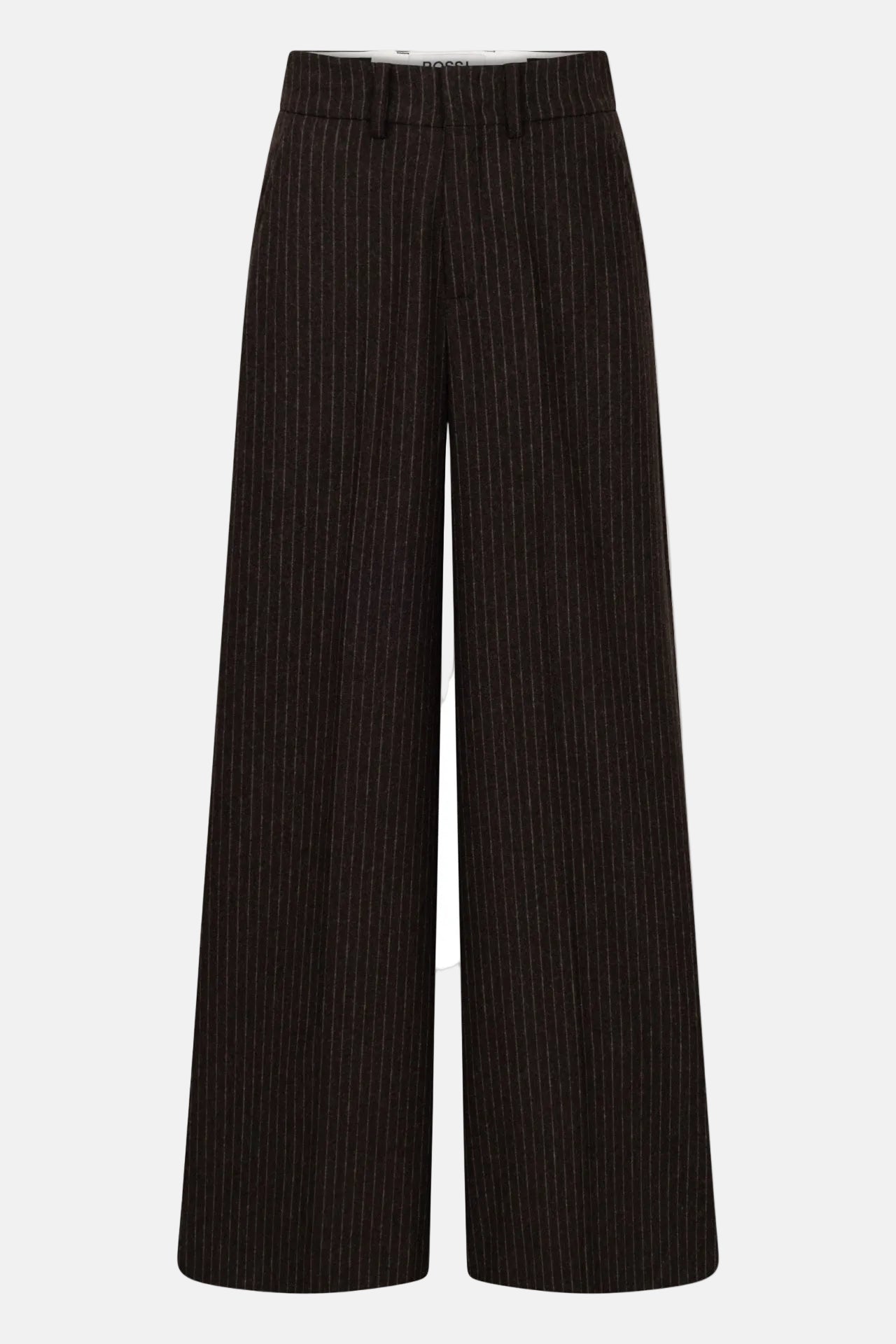 ROSSI Ivon, Dunkelbraun gemustert, Flannel Hose