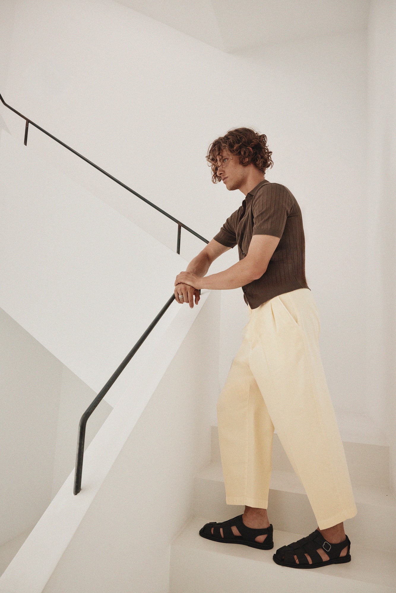 ROSSI Noa Crop Coloured Soft Denim, Vanille, Hose