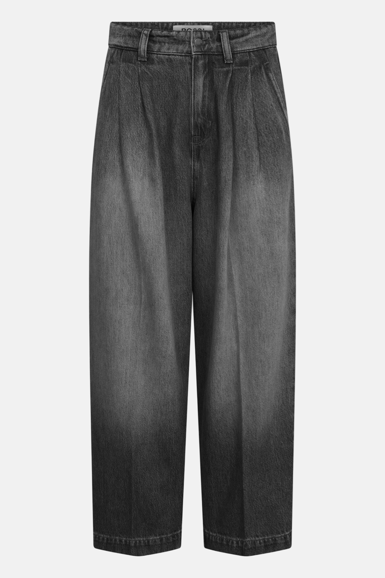 ROSSI Noa Crop Authentic Grey Soft Denim, Jeans