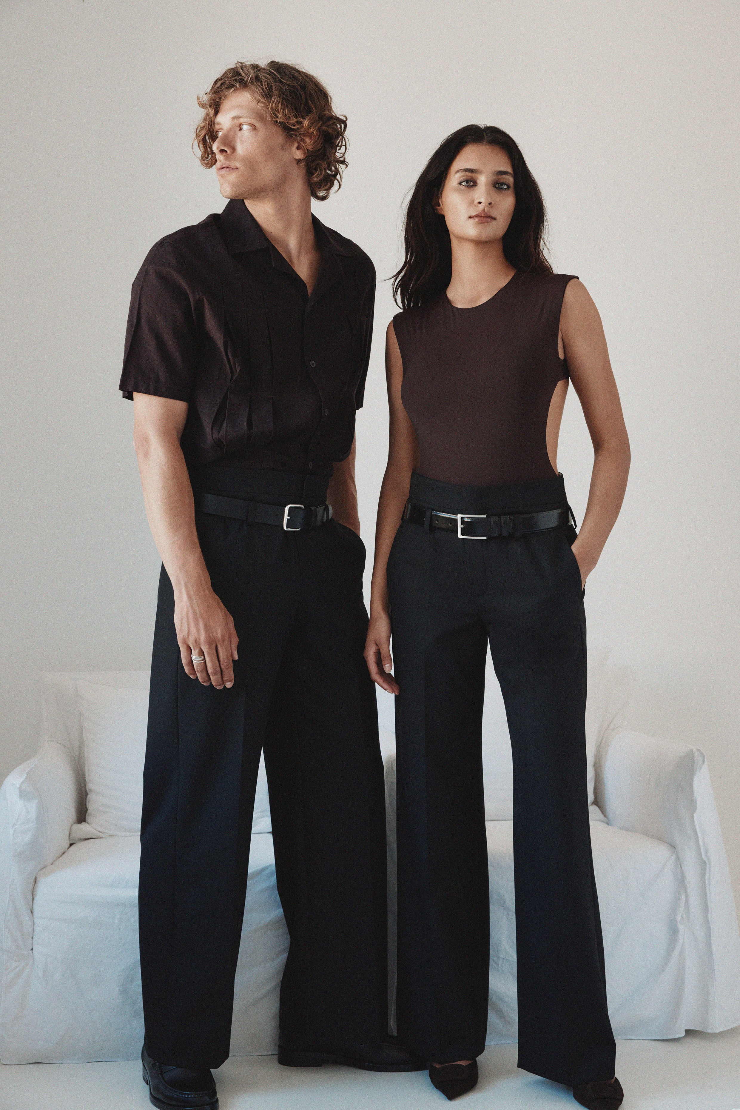 ROSSI Vian Blended Cool Wool, Schwarz, Hose