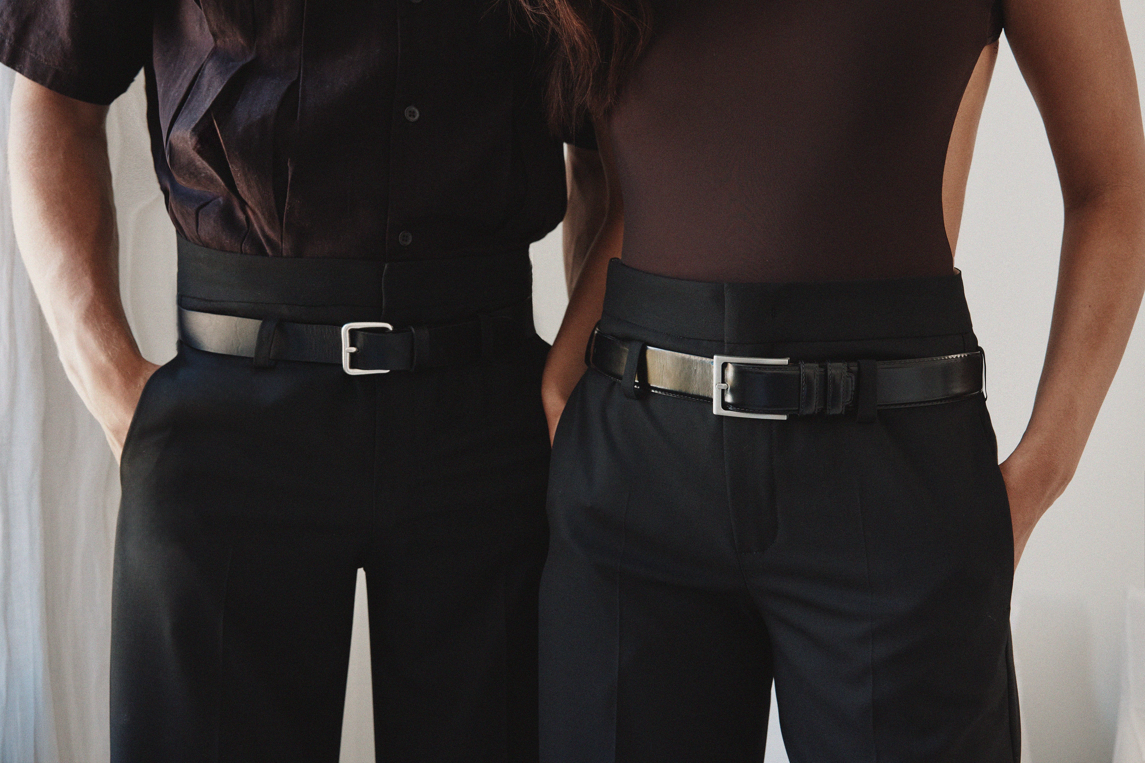 ROSSI Vian Blended Cool Wool, Schwarz, Hose