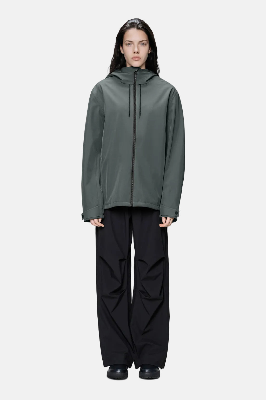 Rains Suva Softshell W Dark Grey Jacke W3T1 Jacke in Grau – Ansicht 2