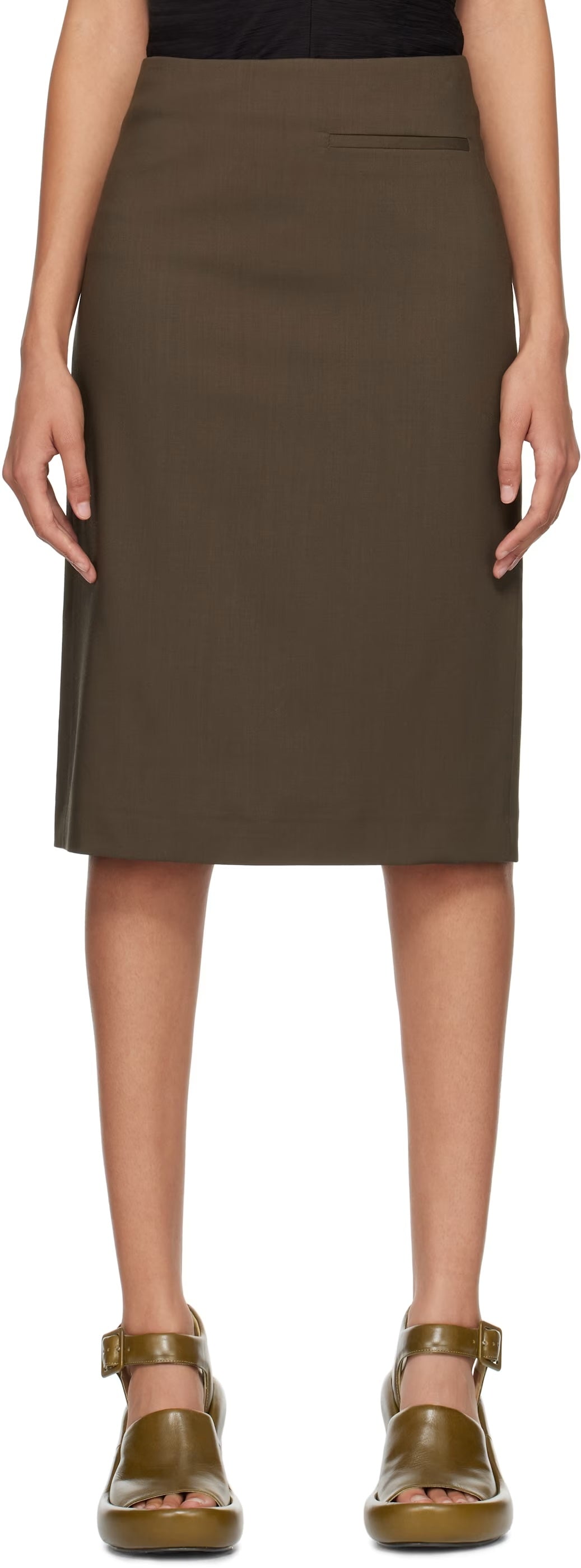 Tailored pencil skirt, earth, skirt