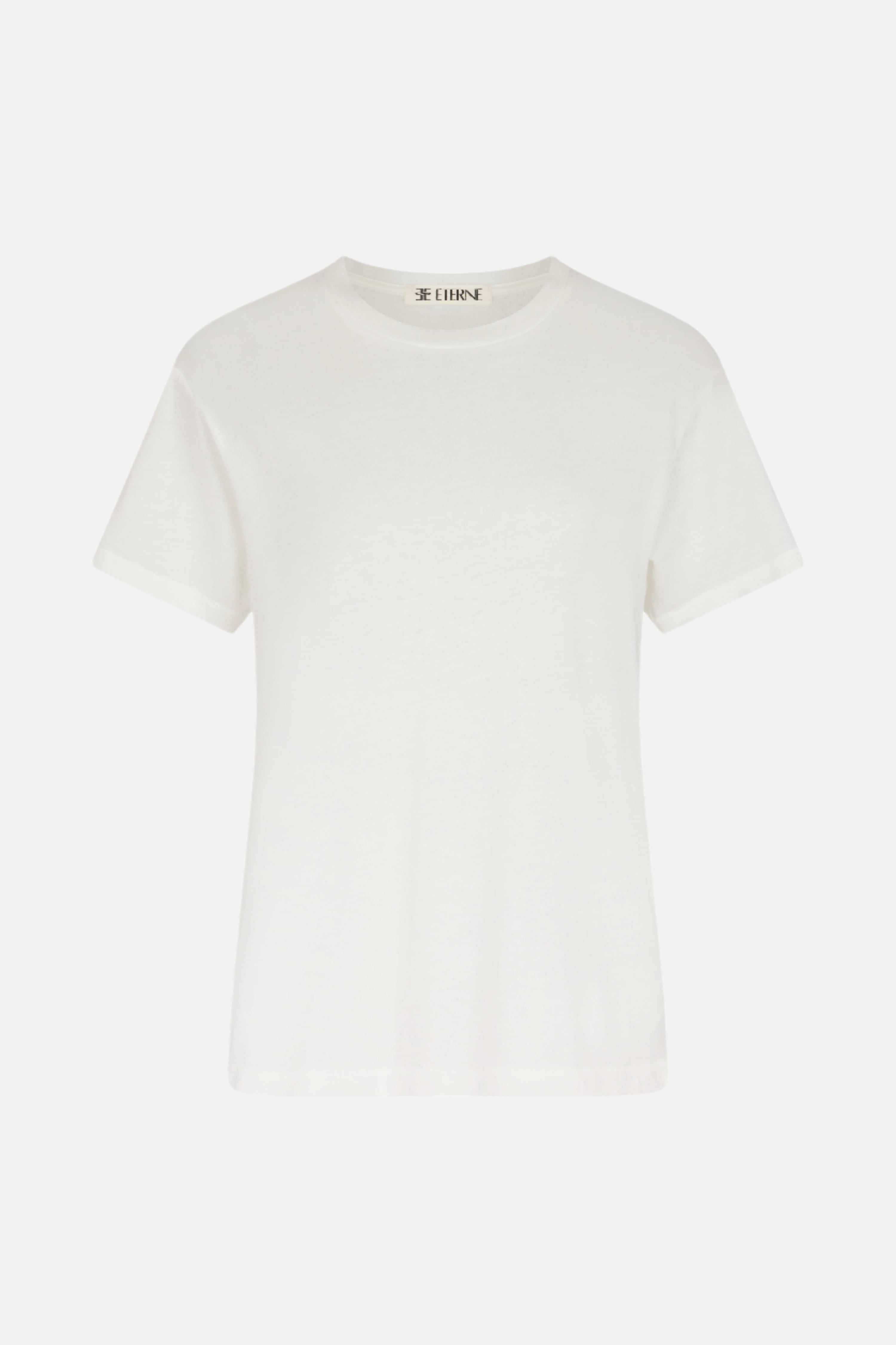 Éterne Short Sleeve, Ivory Boyfriend Shirt