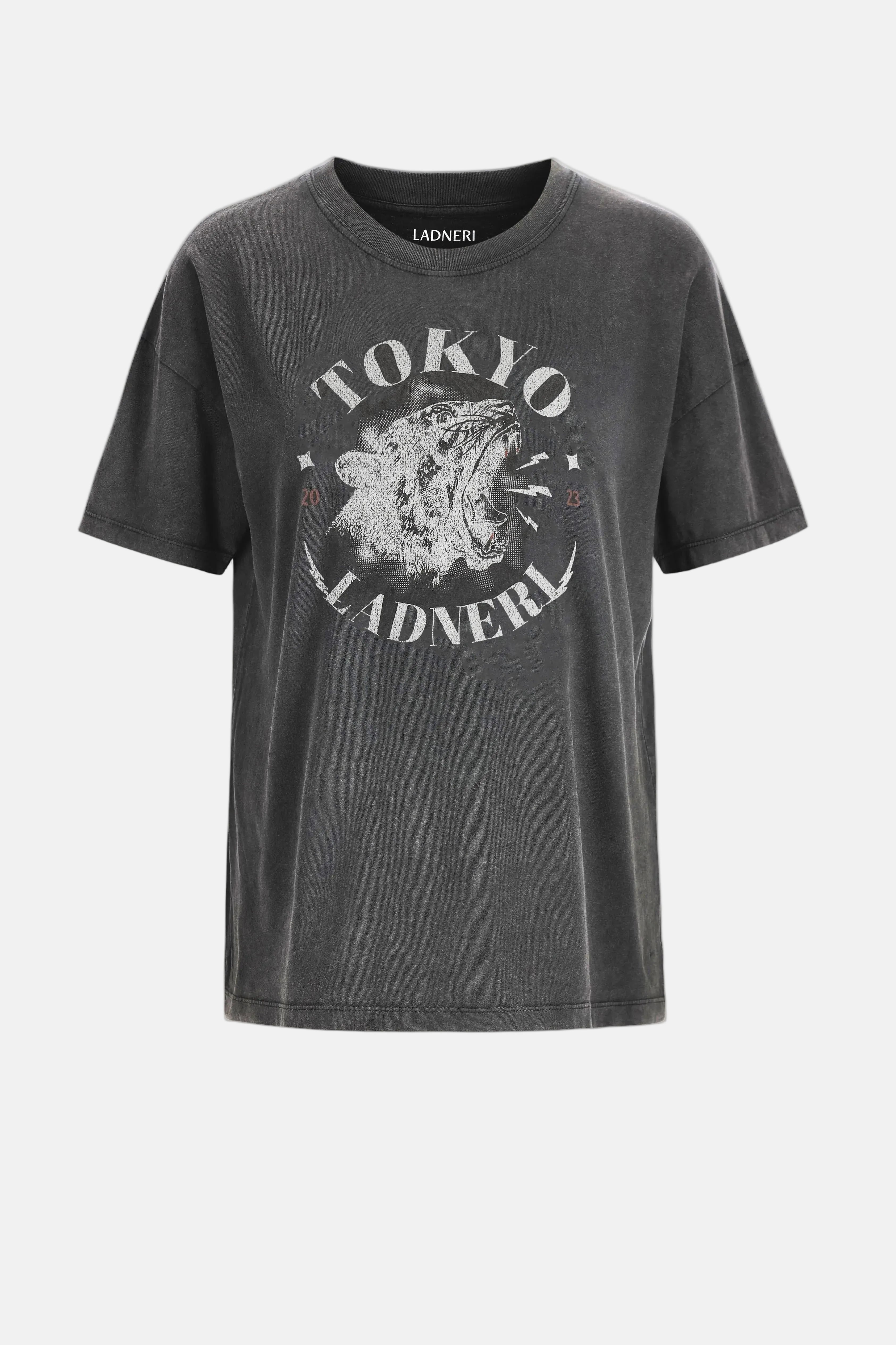 Ladneri Tiger, Washed Black, T-Shirt