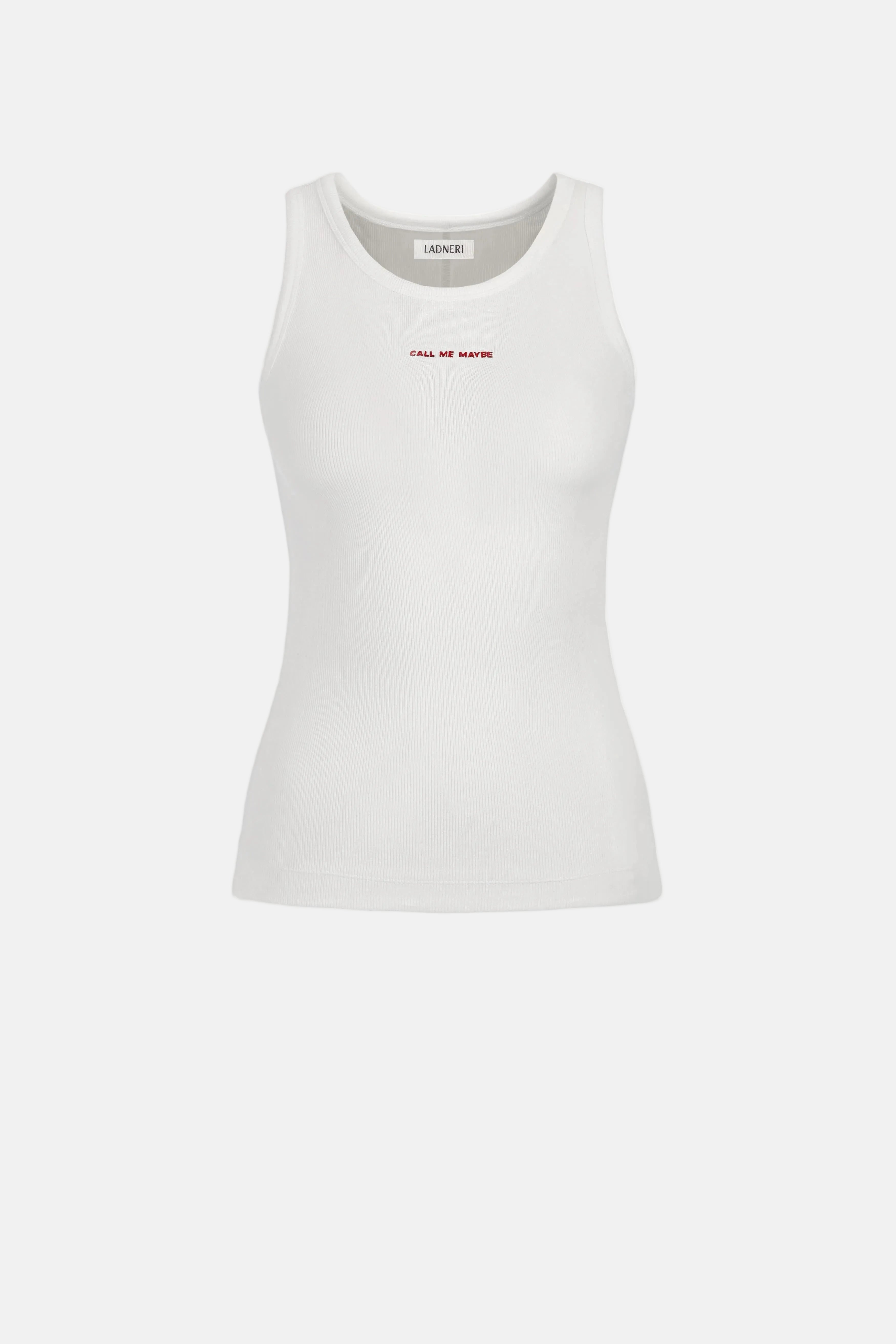 Ladneri La Coeur Embroidery, White, Top