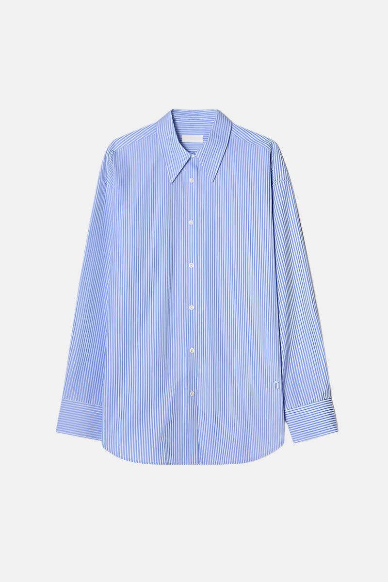 Teurn Studios Relaxed Pinestripe, Blue/White, Hemd