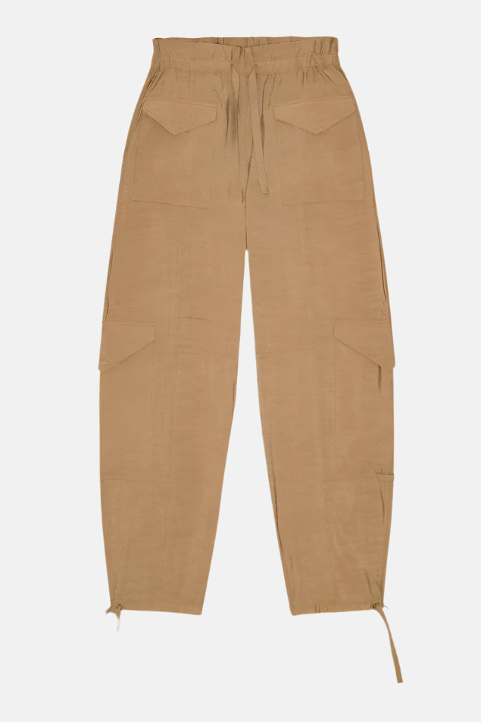 GANNI Hight Waist Pocket, Tiger's Eye, Hose