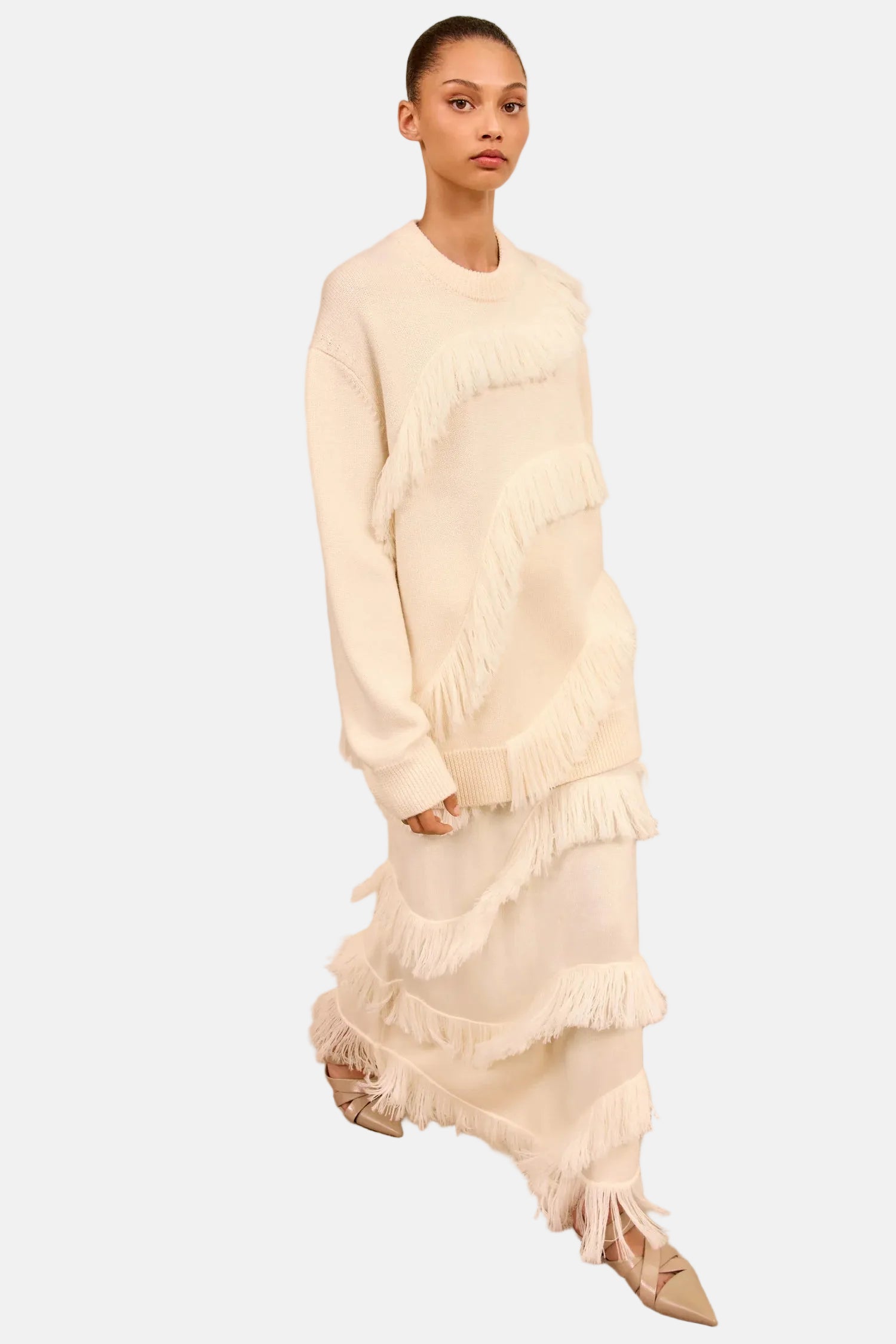 Ulla Johnson Ina, Cowrie, Oversize Pullover