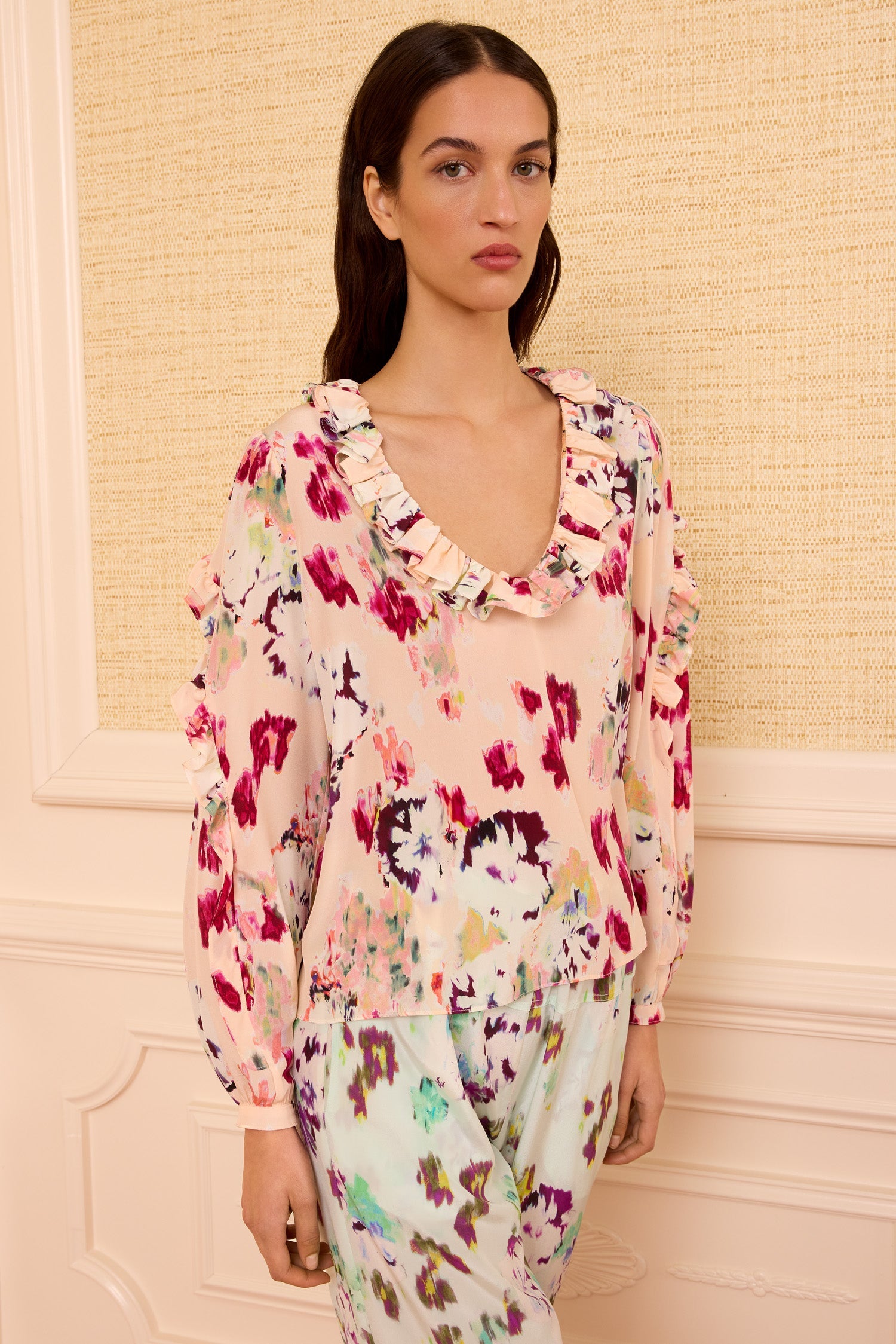 Ulla Johnson Marguerite, Summer Garden, Seidenbluse