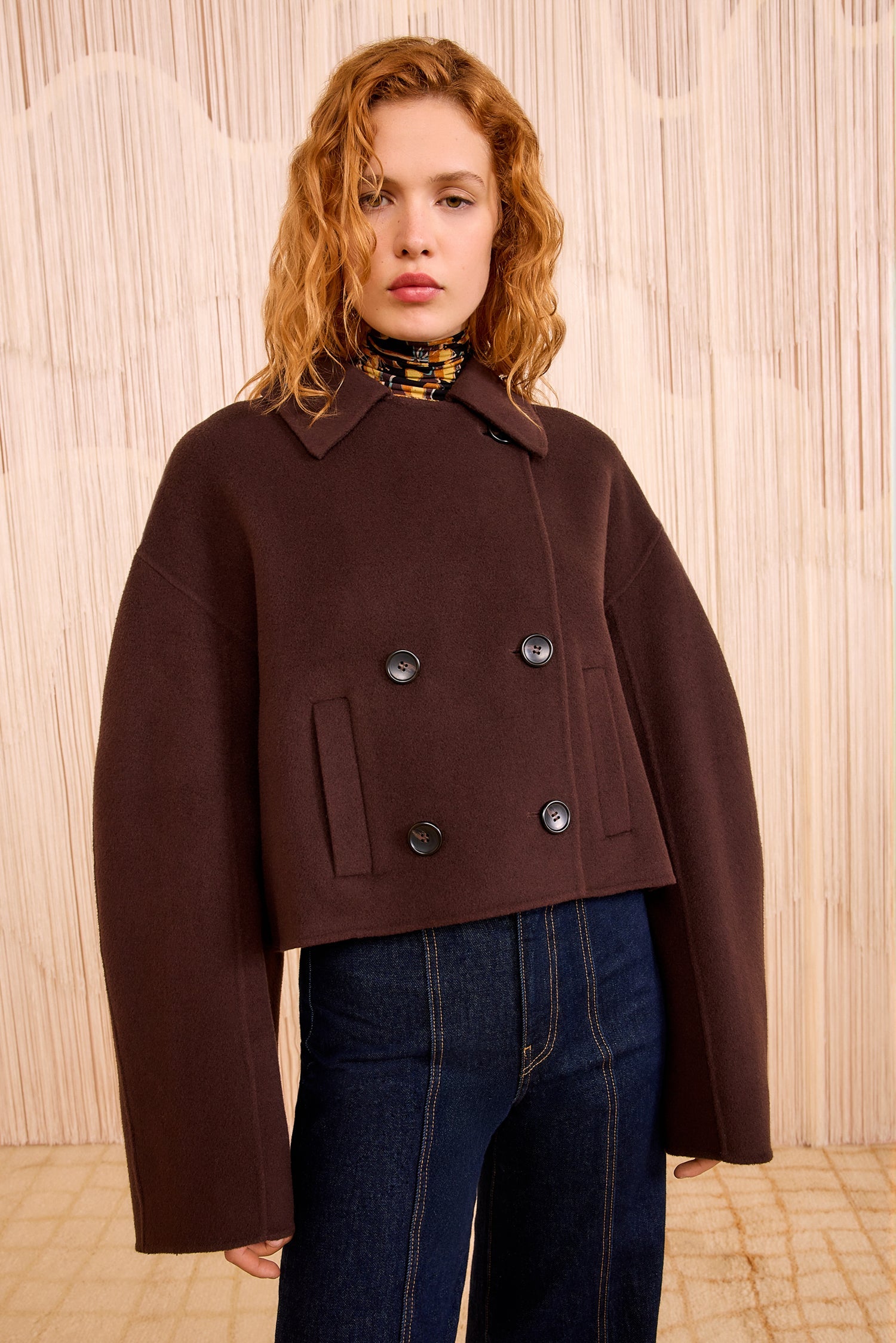 Ulla Johnson Marta, Sable, Cropped Coat