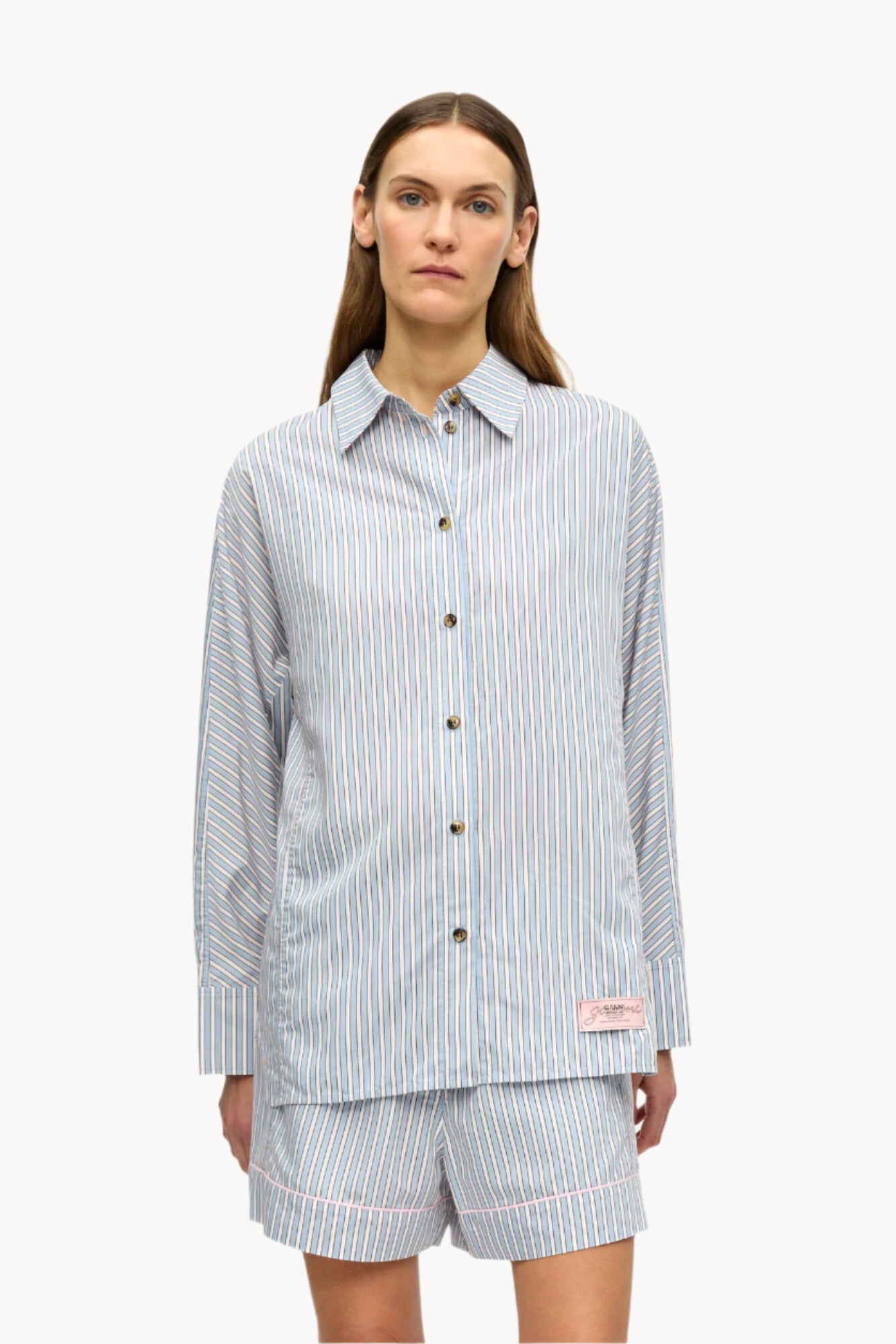 GANNI Yarn Dyed, Chambray, Hemd