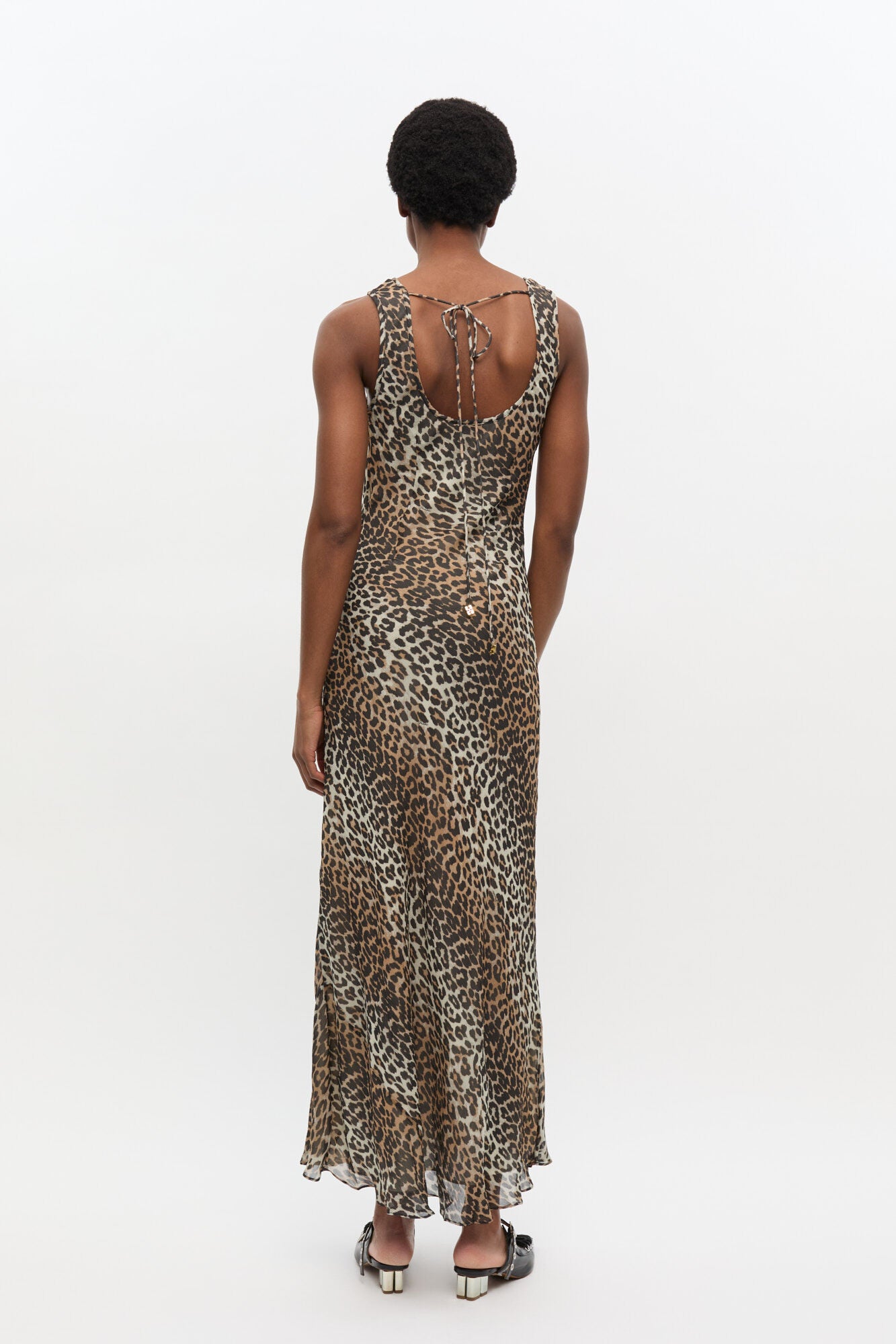 GANNI Printed Maxi, Leopard, Dress