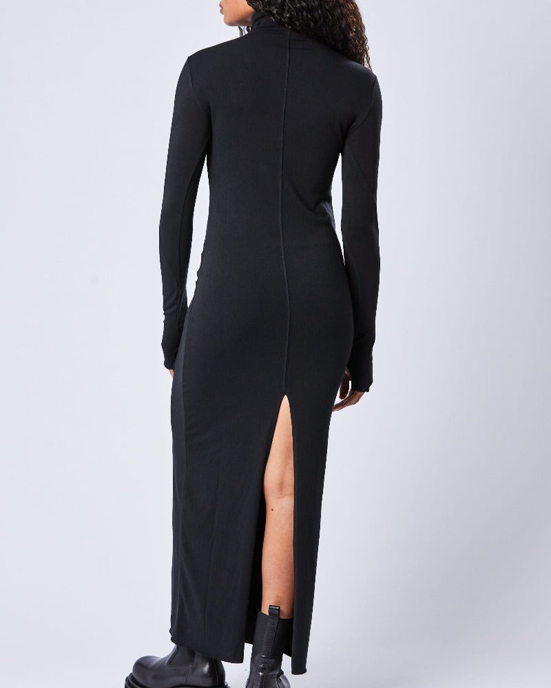 WD 5, Black, Rollkragenkleid