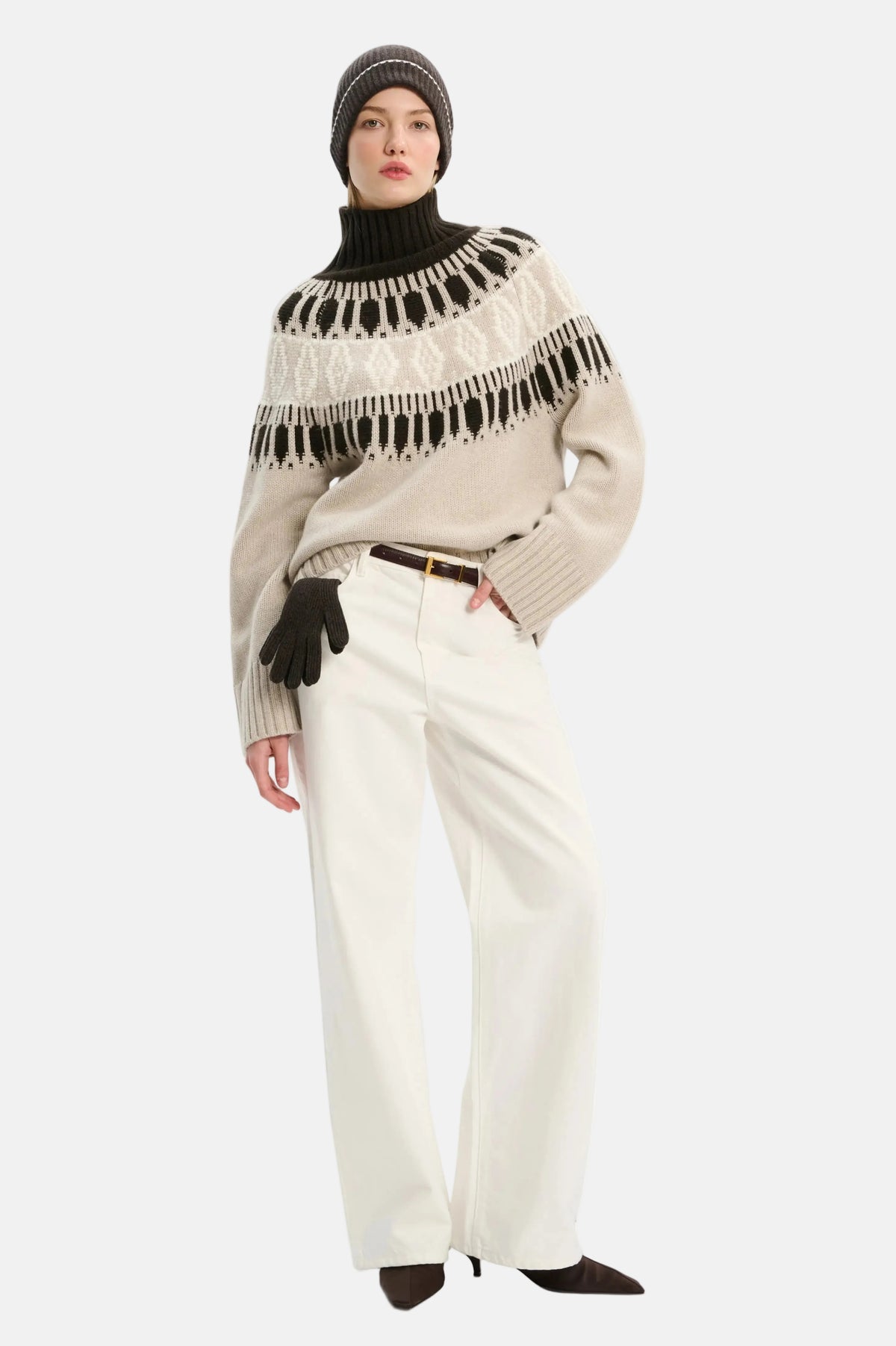 Arch4 Whistler Sweater in Chai/Brown/Ivory, Ansicht 4