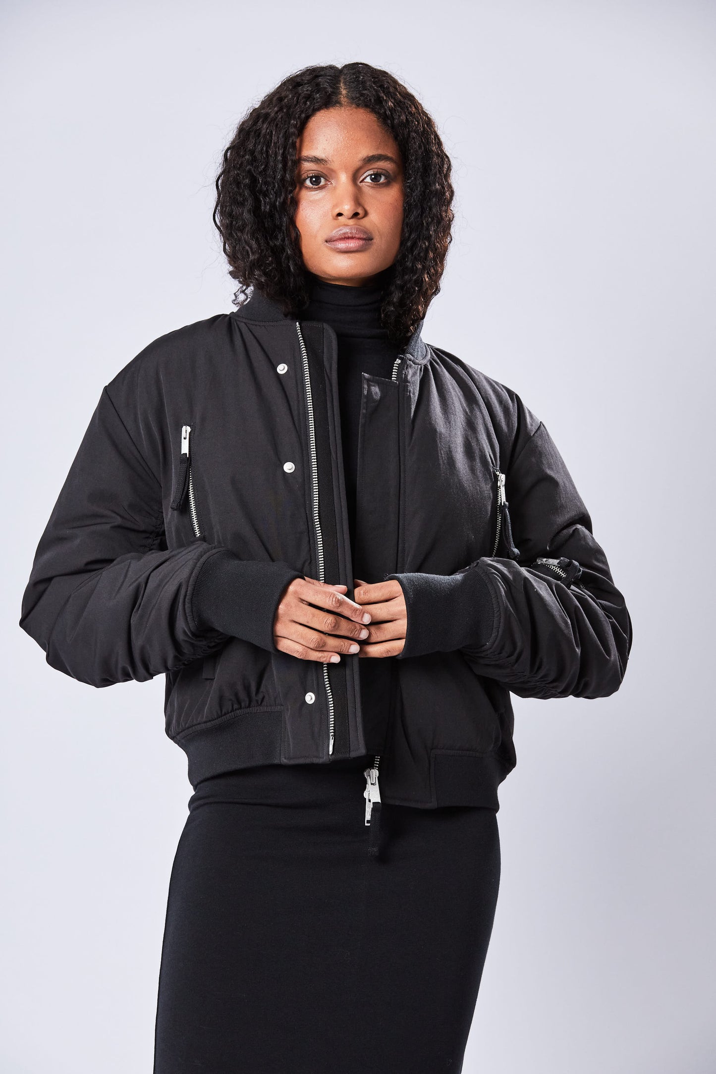 W J 204, Black, Bomberjacke