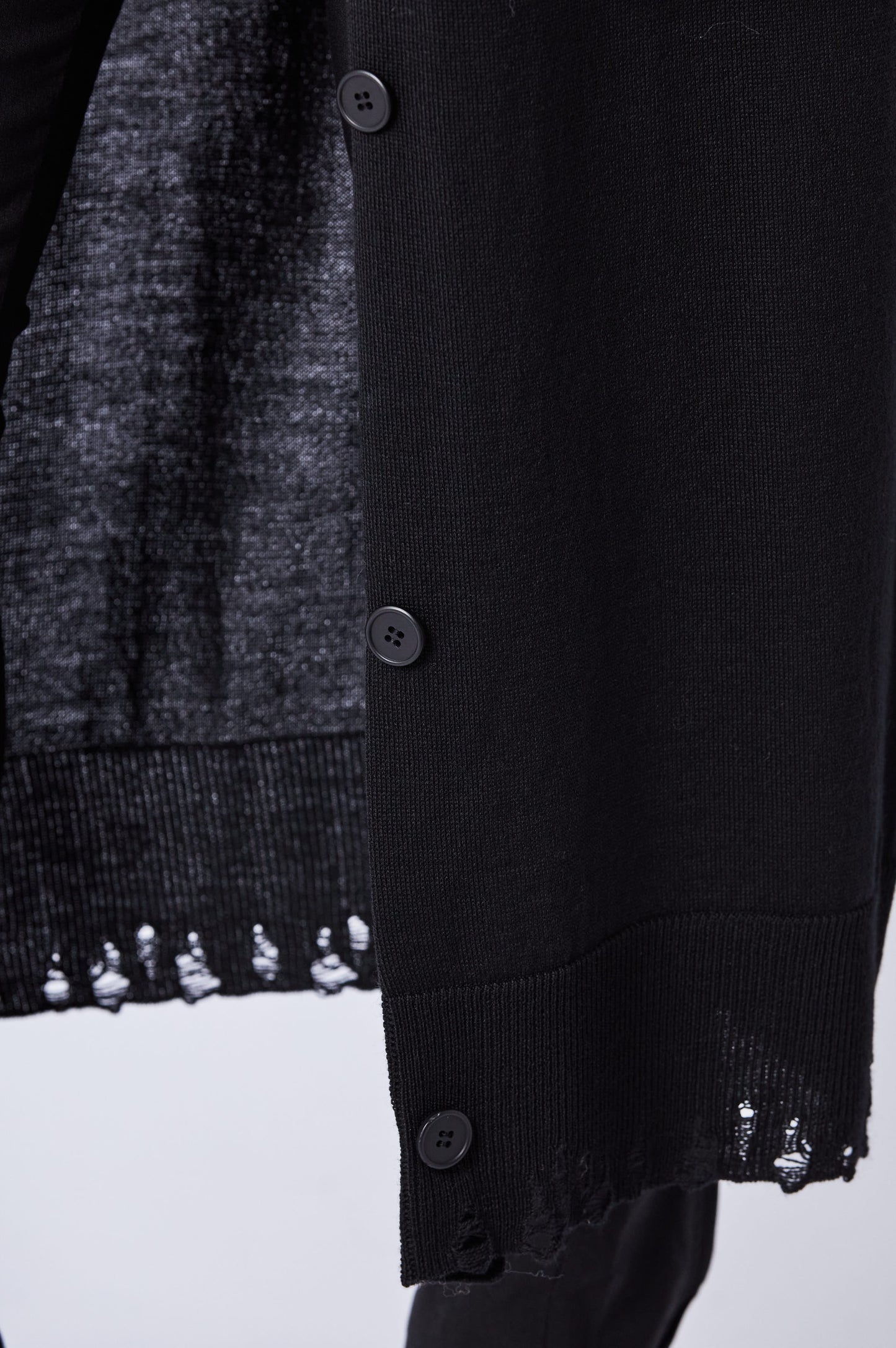 W KJ 169, Black, Strickmantel