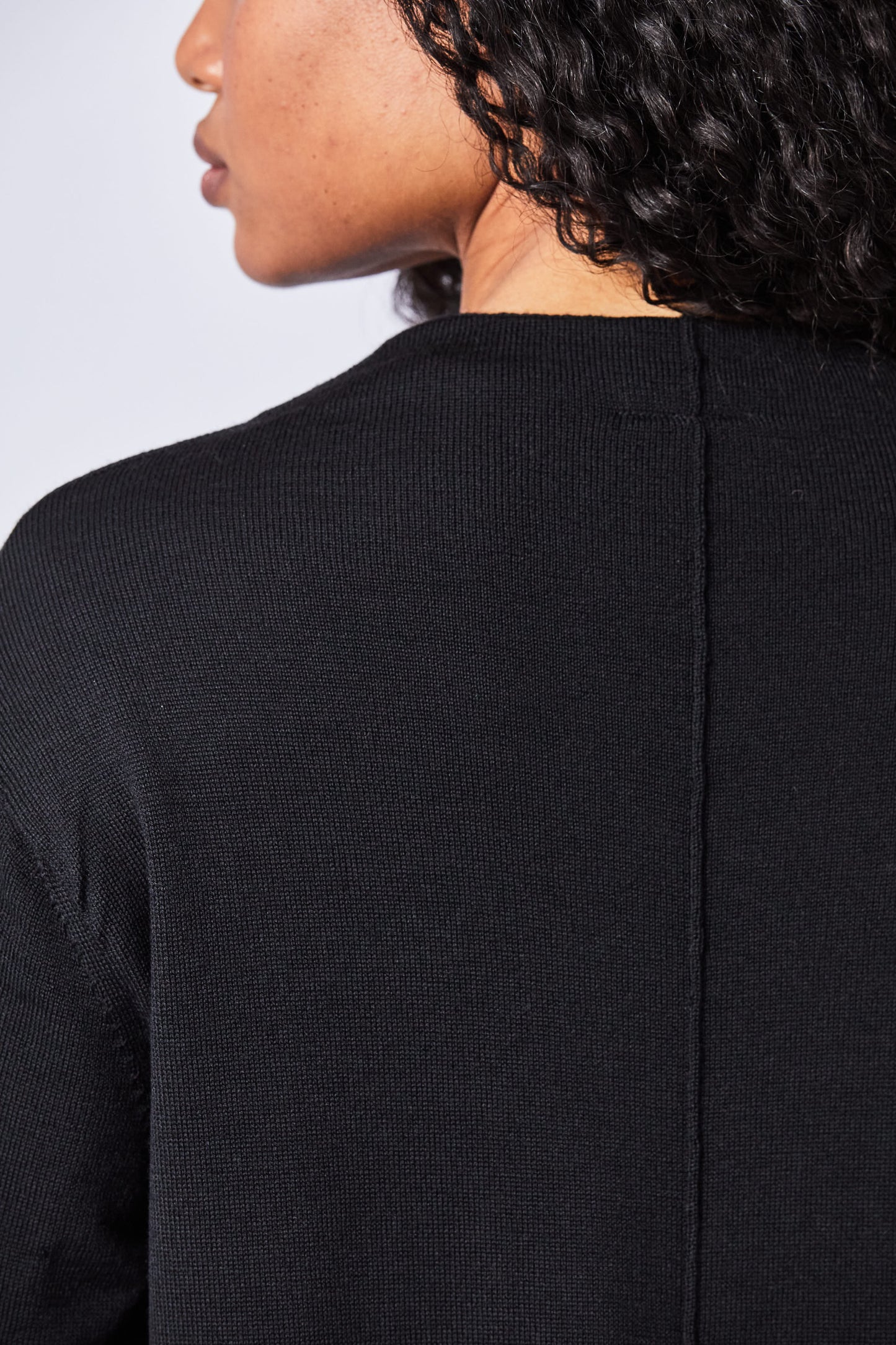 W KJ 169, Black, Strickmantel