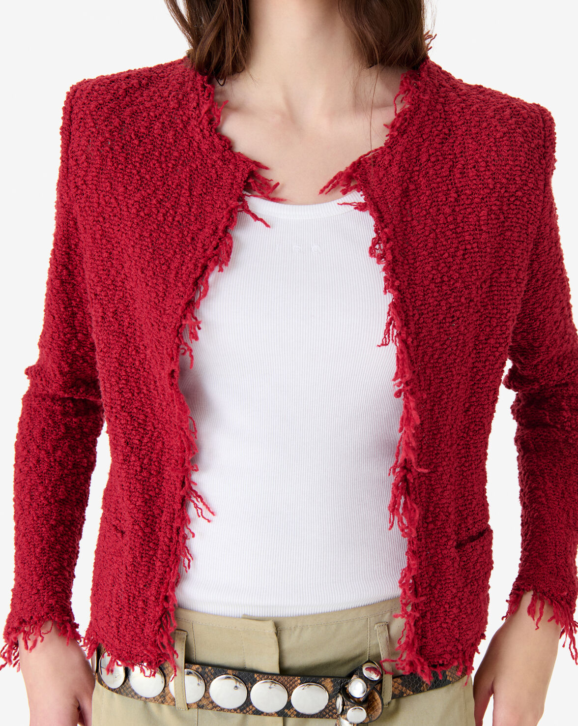 IRO Shavani, Lipstick Red, Jacke
