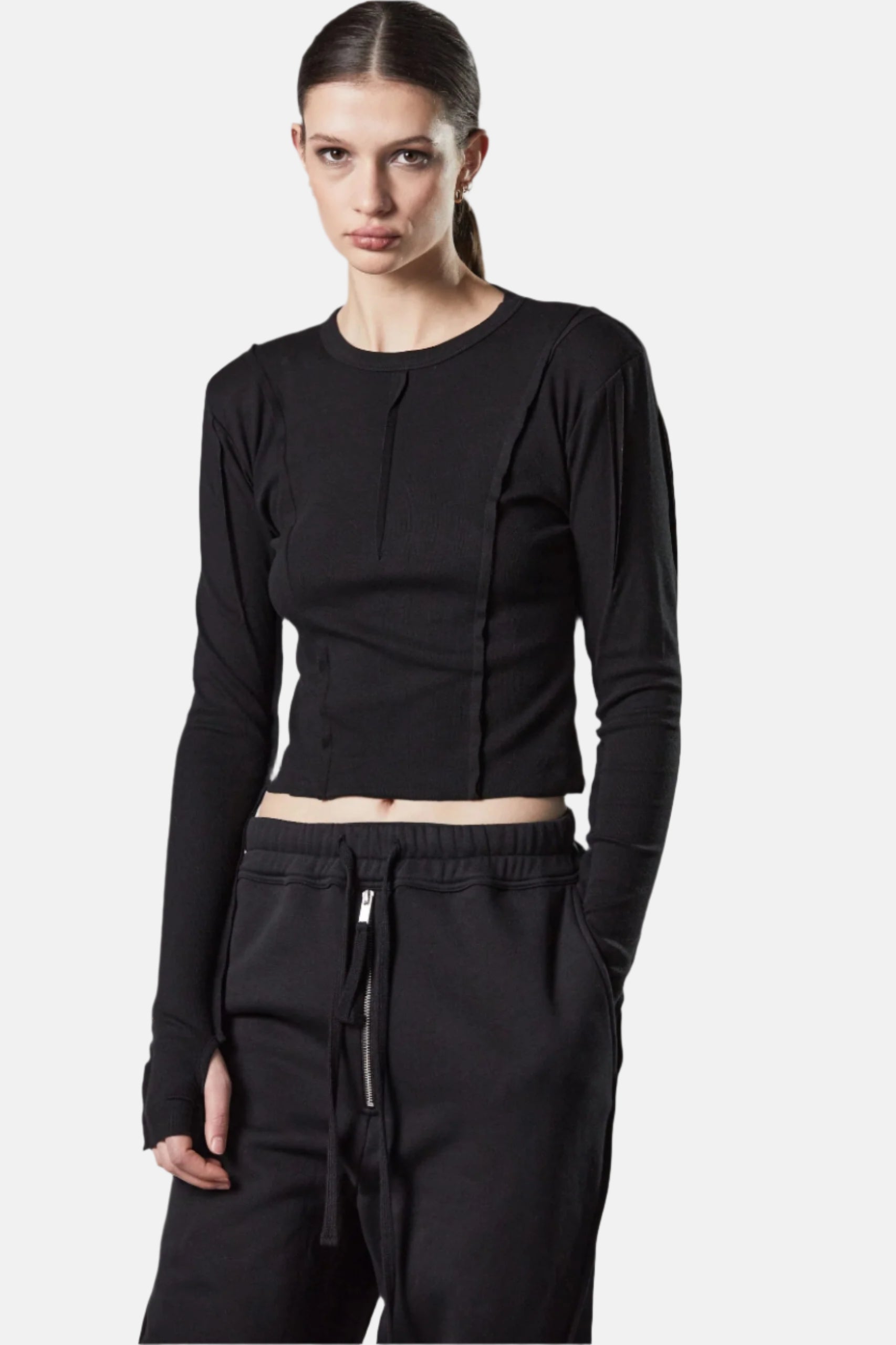 Thom/Krom W TS 534, Black, Sweat Shirt