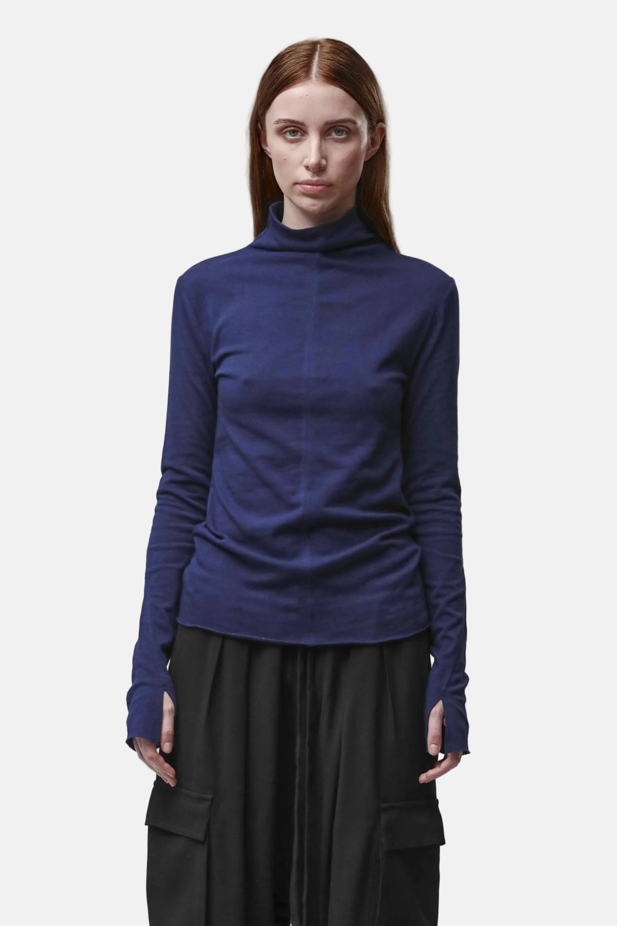 Thom/Krom W TS 627 Worked T-Shirt in Eclipse Blue, Ansicht 2