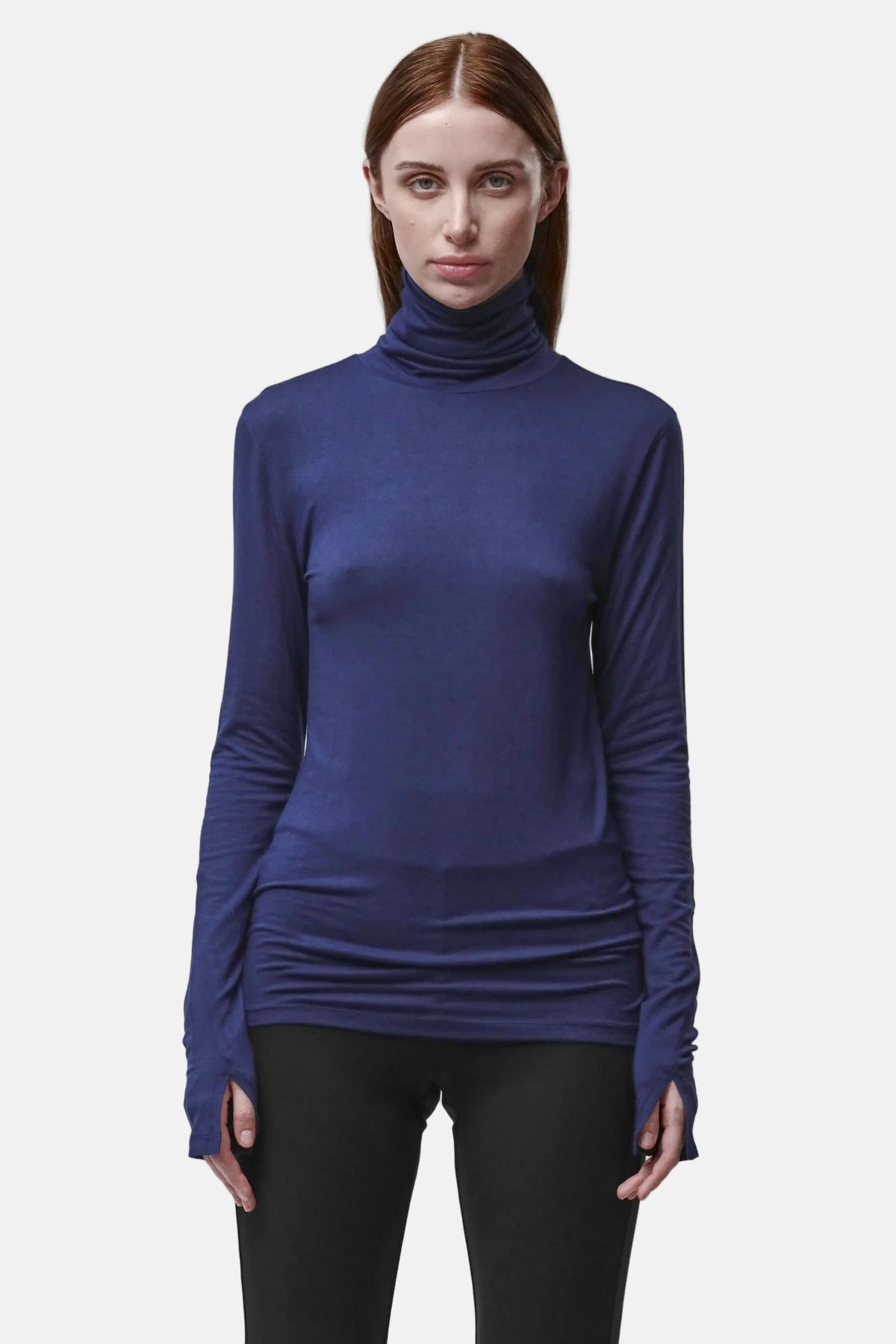 Thom/Krom W TS 637 Worked T-Shirt in Eclipse Blue, Ansicht 2