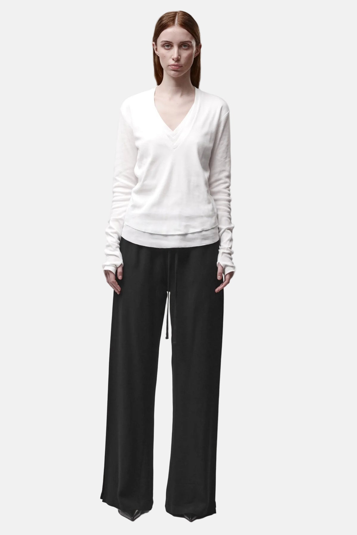 Thom/Krom W TS 649 Worked T-Shirt in Off White, Ansicht 2