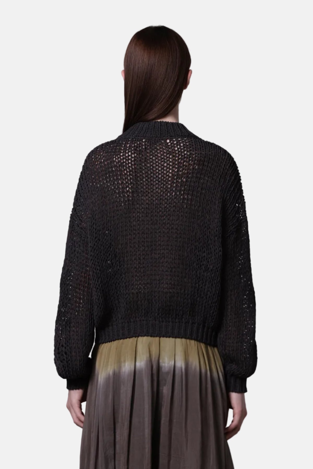 Roberto Collina Knit LS, Moro, Cardigan