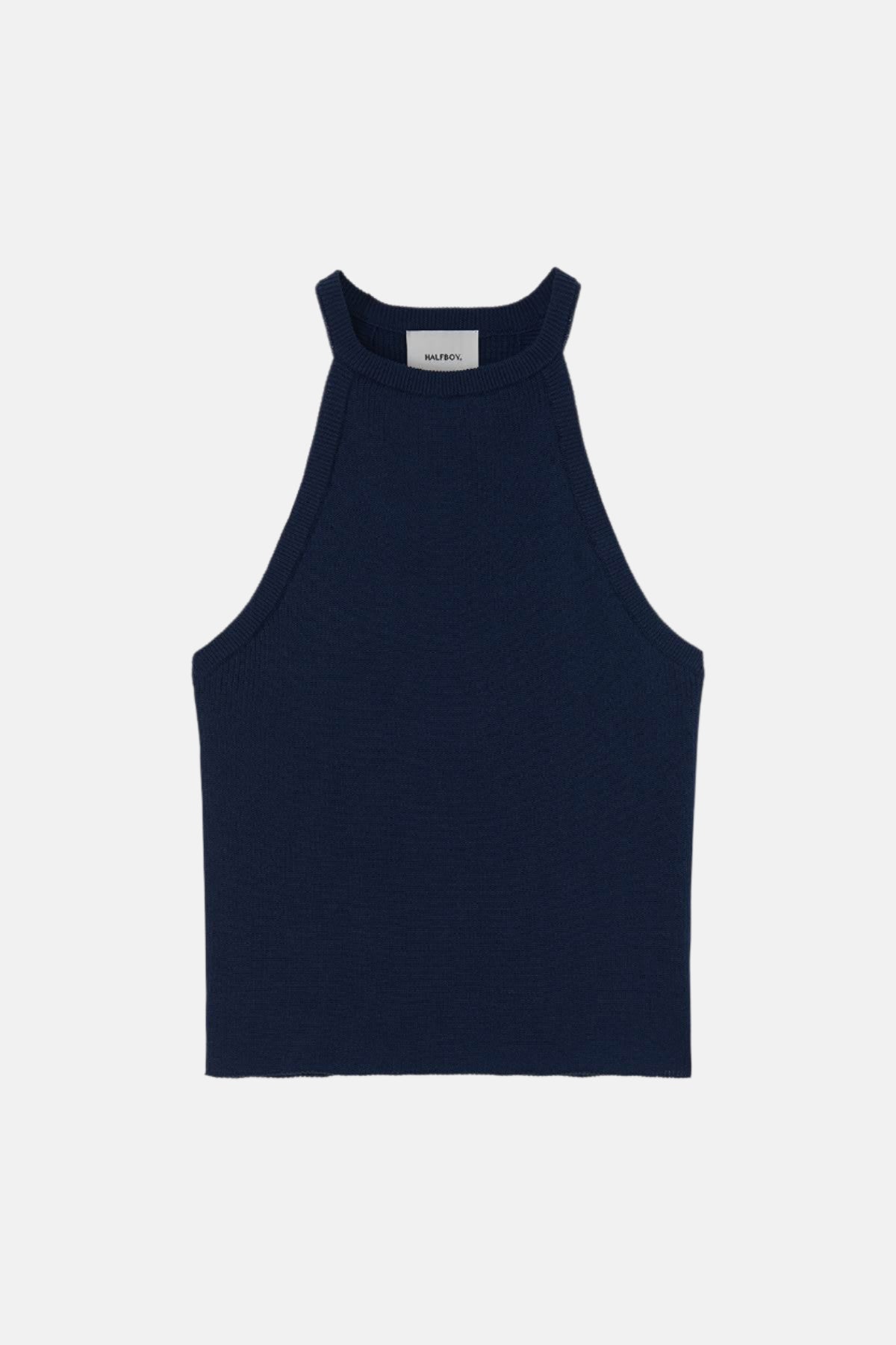 Halfboy Knit, Navy, Top