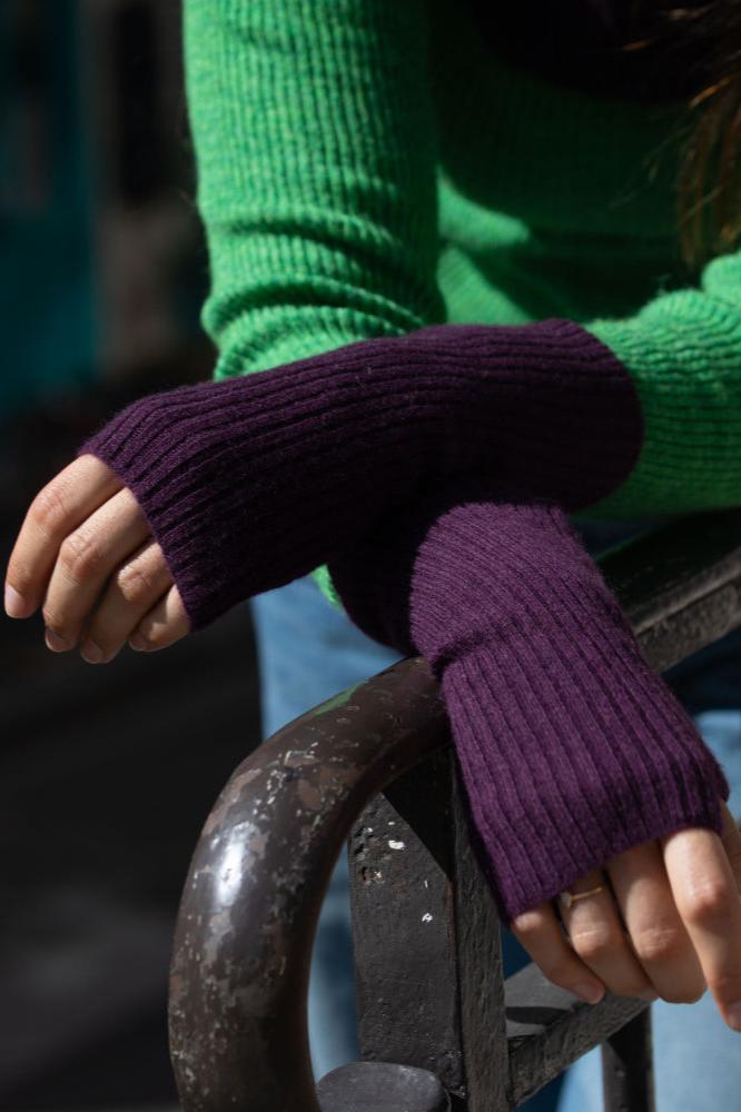 Koon Cachemire, Plum, Handstulpen