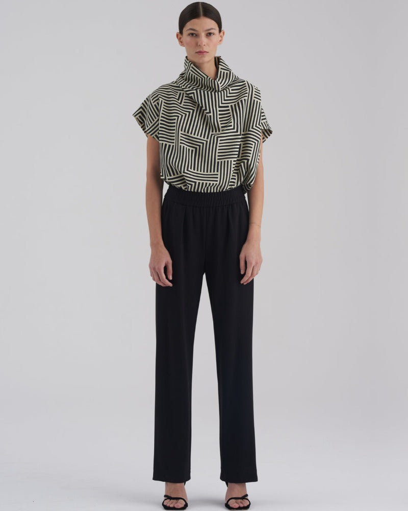 Ome, Black, Jersey Pants