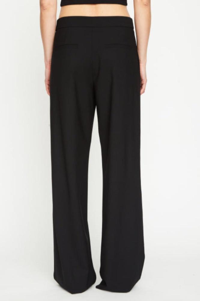 Straight leg trousers, black, trousers