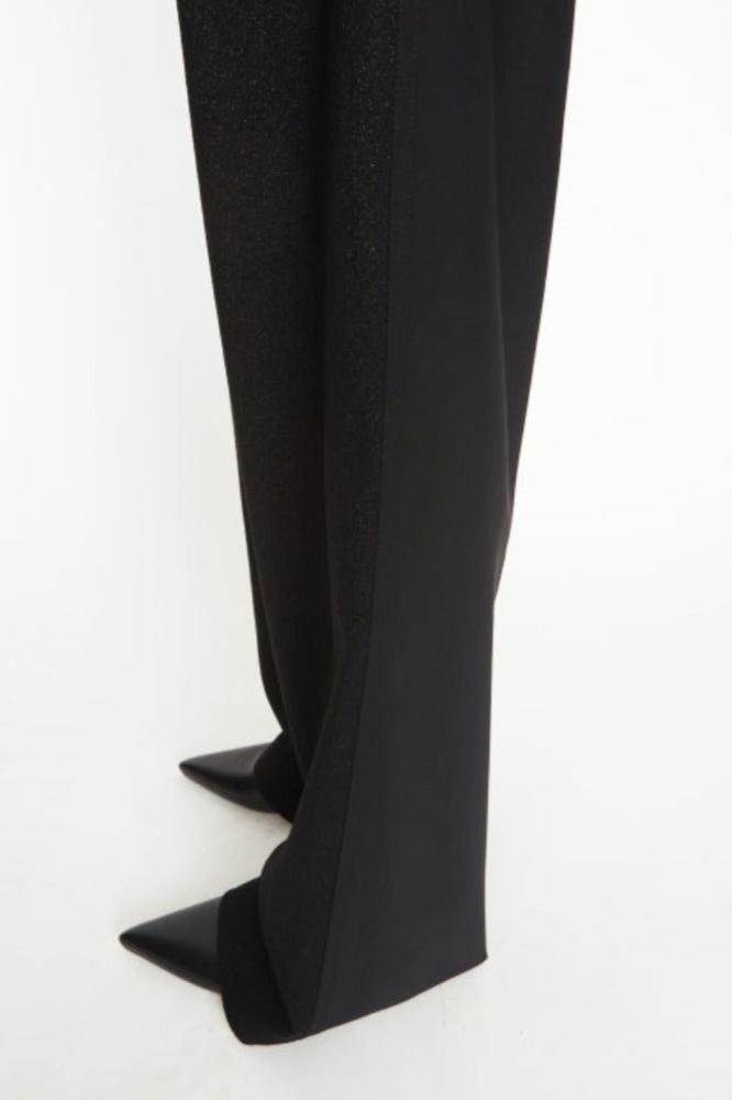 Straight leg trousers, black, trousers