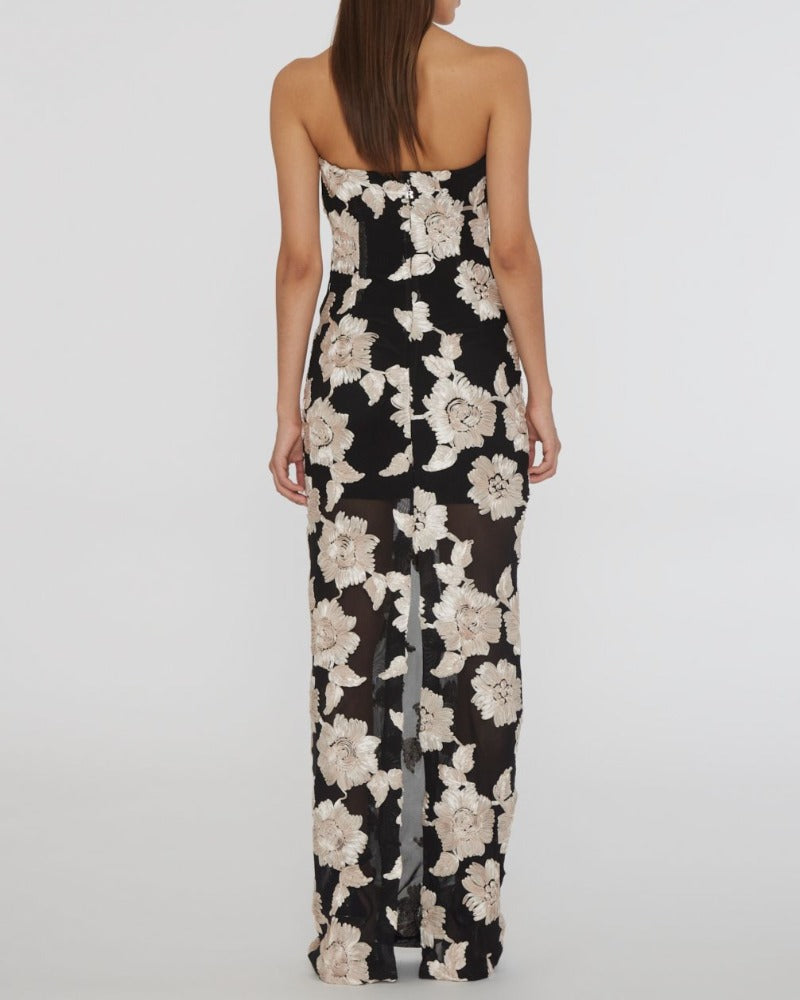 Flower Mesh Tube, Cream, Kleid