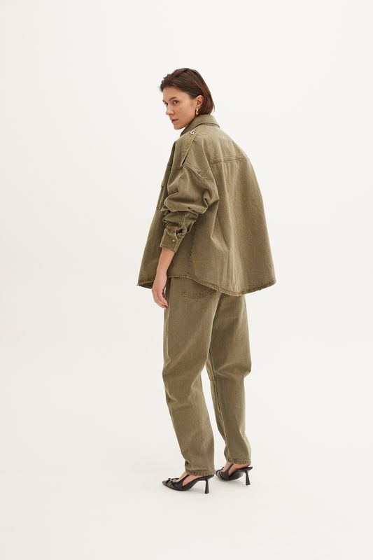 Halfboy Banana Leg, Dark Olive, Jeans