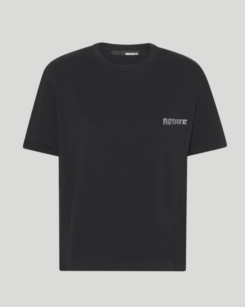 Rotate Straight Logo, Black, T-Shirt