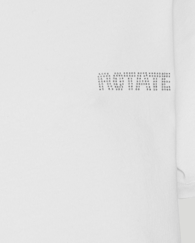 Rotate Straight Logo, Bright White, T-Shirt